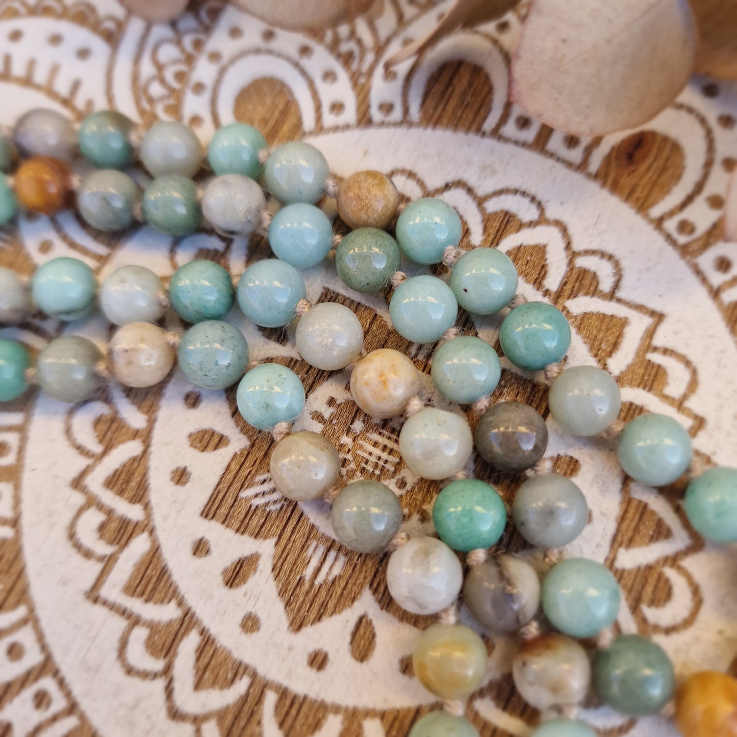 Japa Mala Amazonita 108 ~ Calma y Equilibrio Emocional