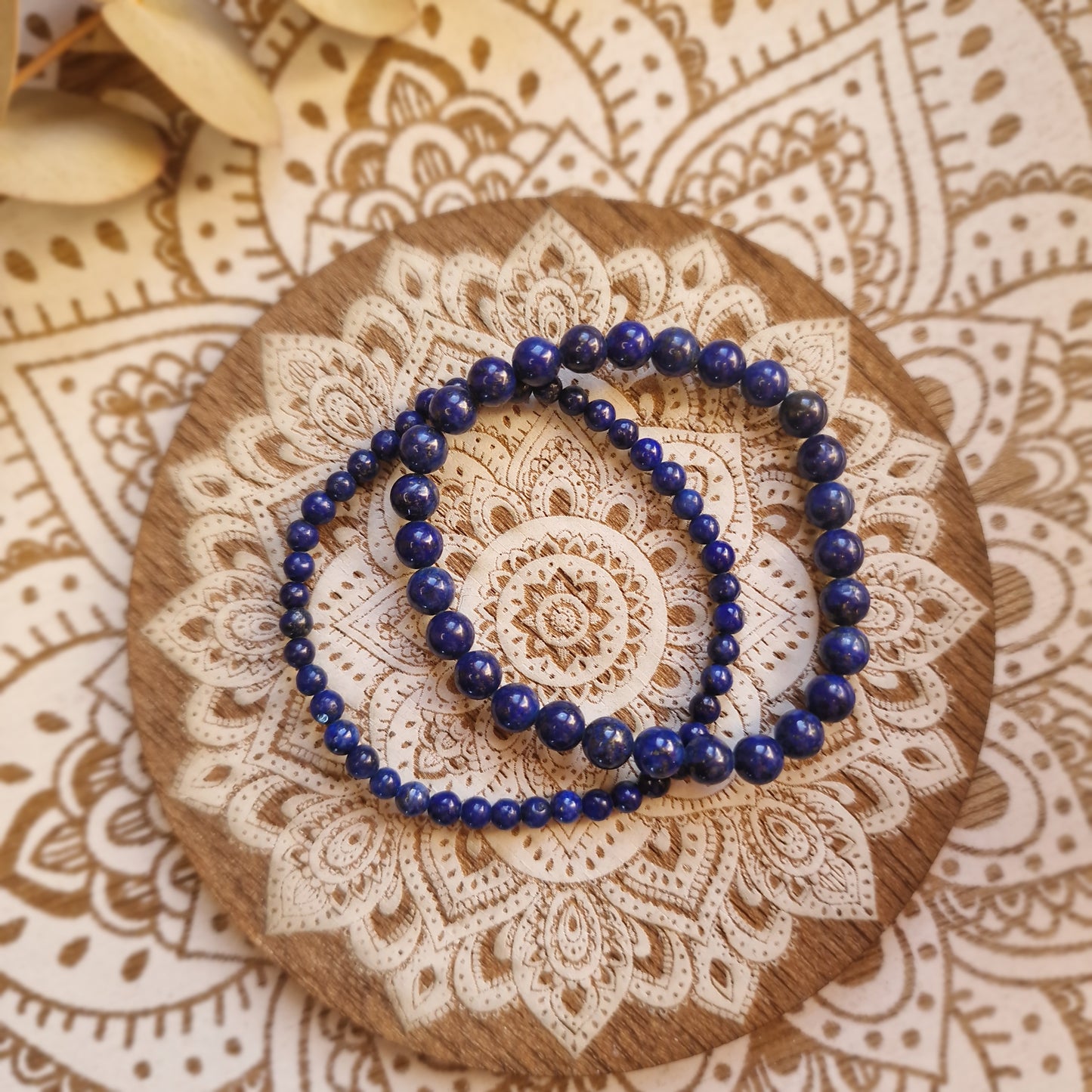 Pulsera Lapislázuli ~ Claridad Mental y Comunicación ~ 4 y 6 mm
