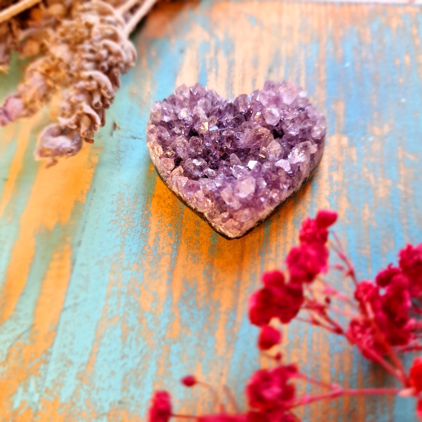 Drusa de Amatista Corazón