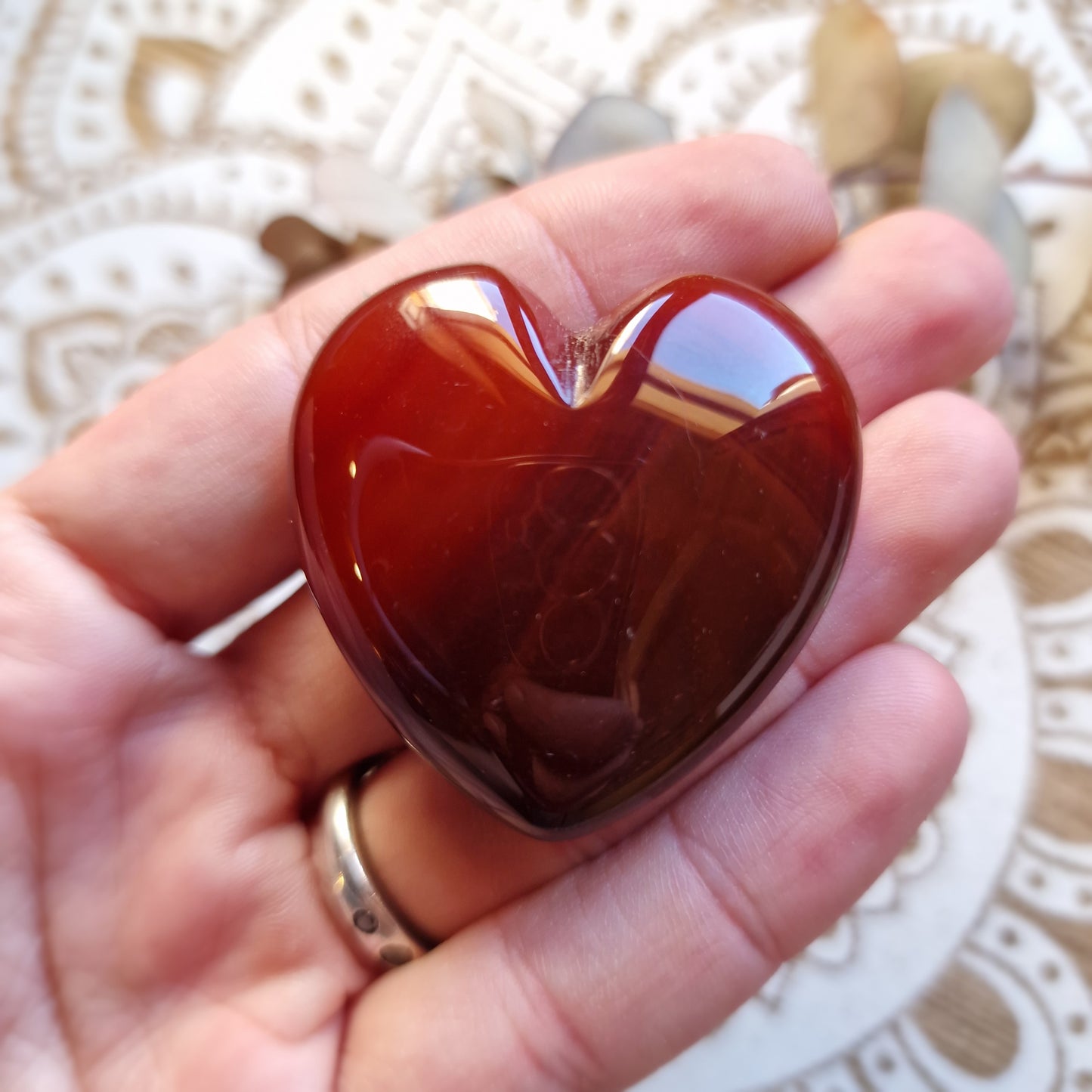 Corazón de Carneola ~ Vitalidad y Confianza Interior