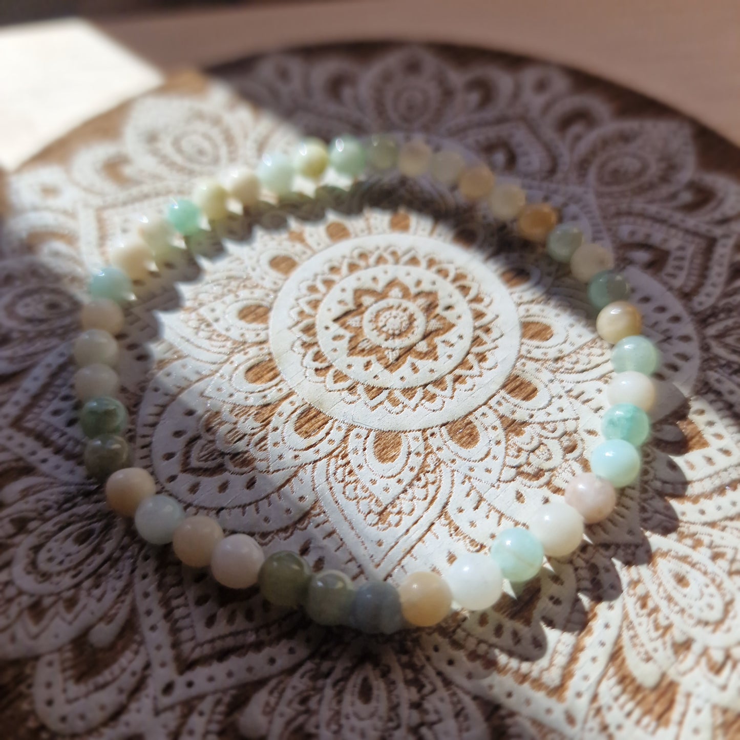 Pulsera Amazonita ~ Calma y equilibrio ~ 4 y 6 mm