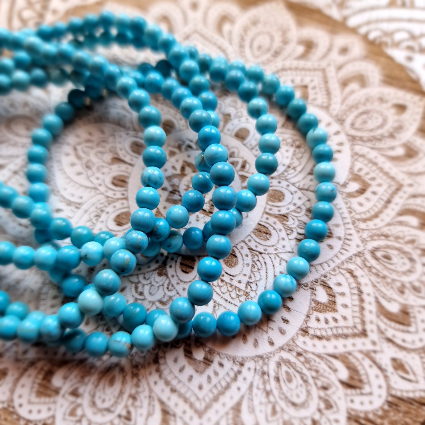 Pulsera de Turquenita ~ Calma y Claridad Mental ~ 4 y 6 mm