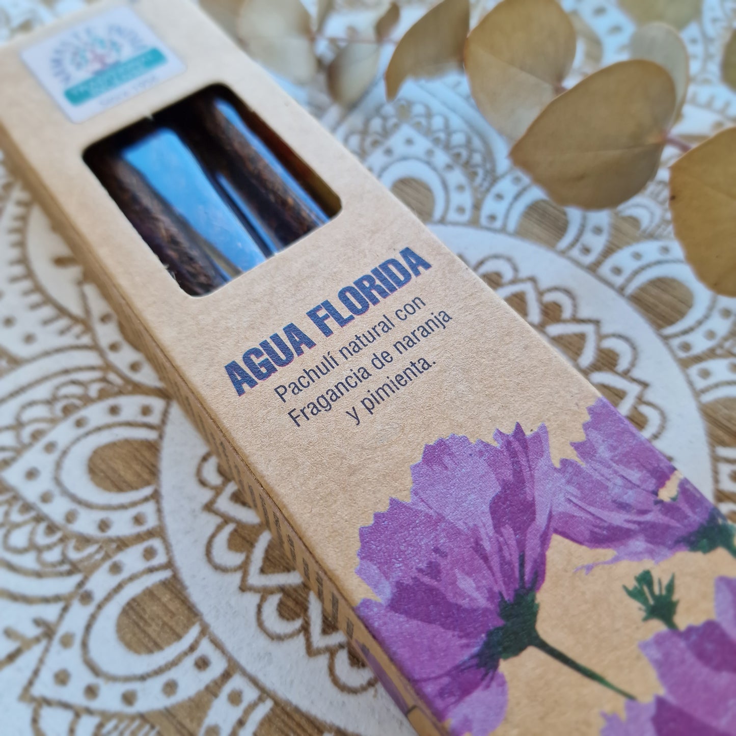 Incienso Natural ~ Pachuli, Naranja y Pimienta ~ Vitalidad, conexión con la tierra y enfoque renovado