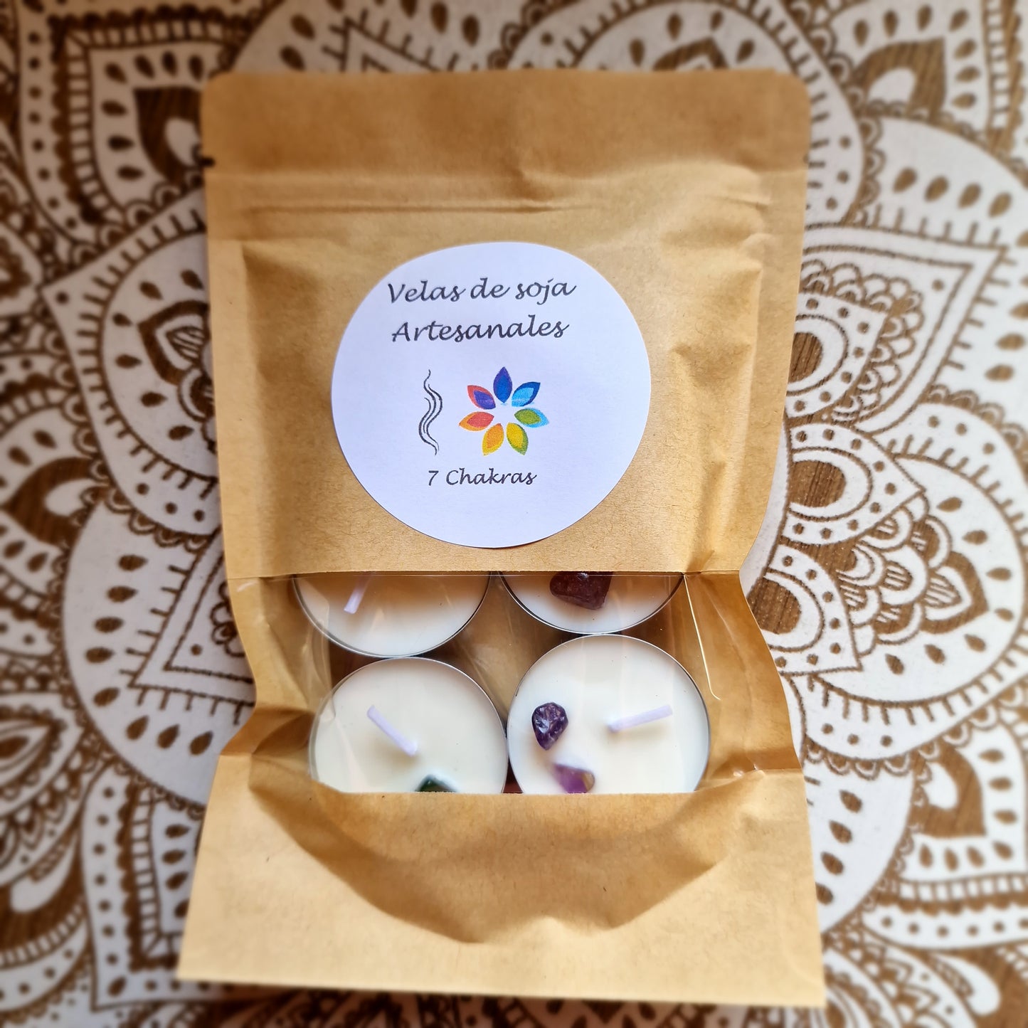 Velas de soja de 7 CHAKRAS ~ Equilibrio y Armonía Energética