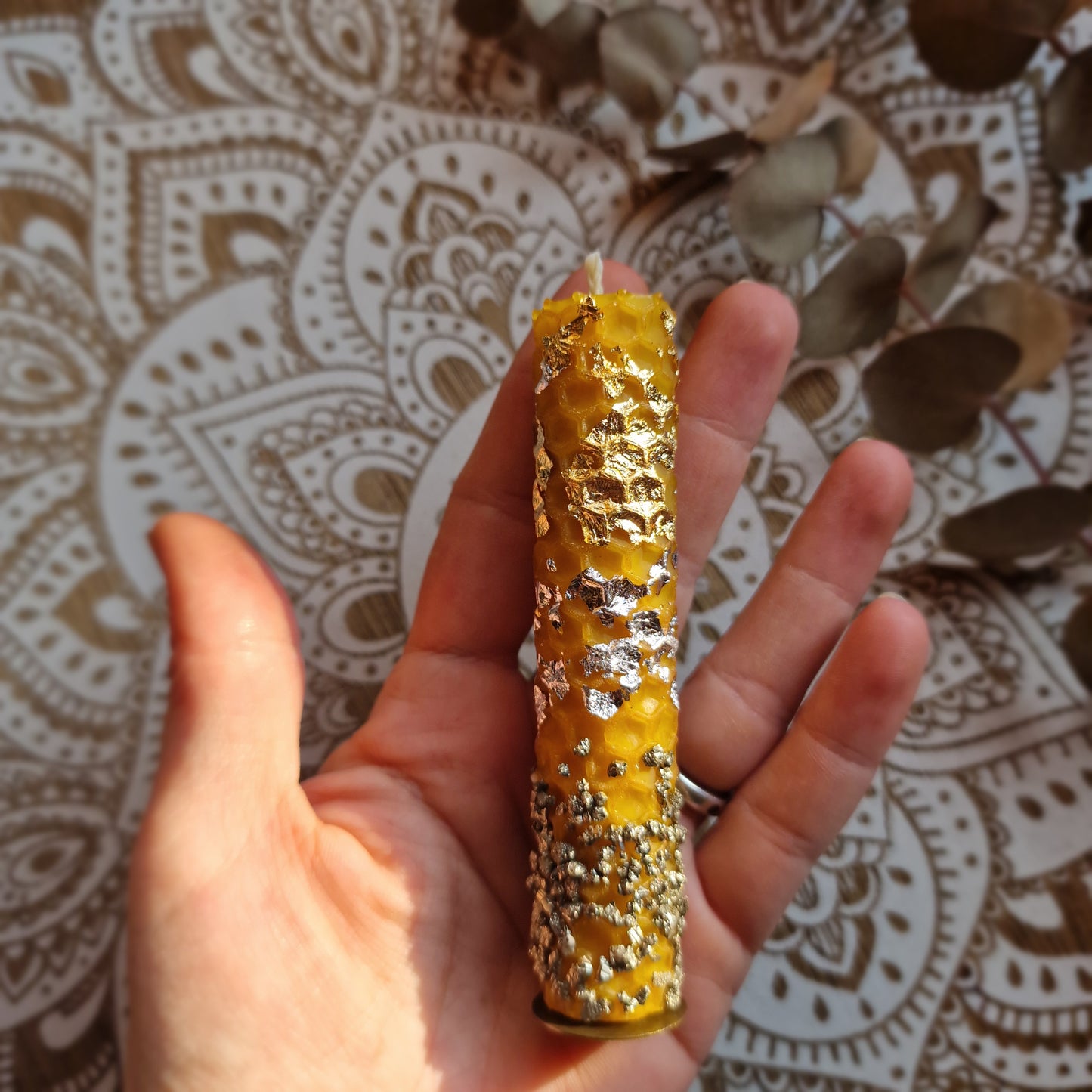 🕯️ Vela de Manifestación con Abundancia ~ Prosperidad, éxito y energía dorada