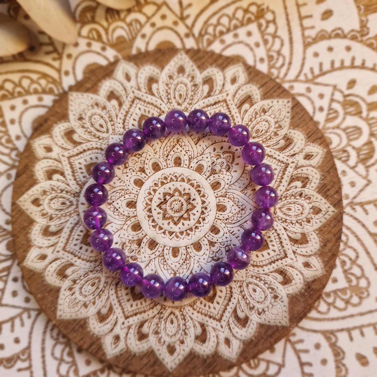 Pulsera Amatista ~ Serenidad y Calma ~ 4 ,6 y 8mm