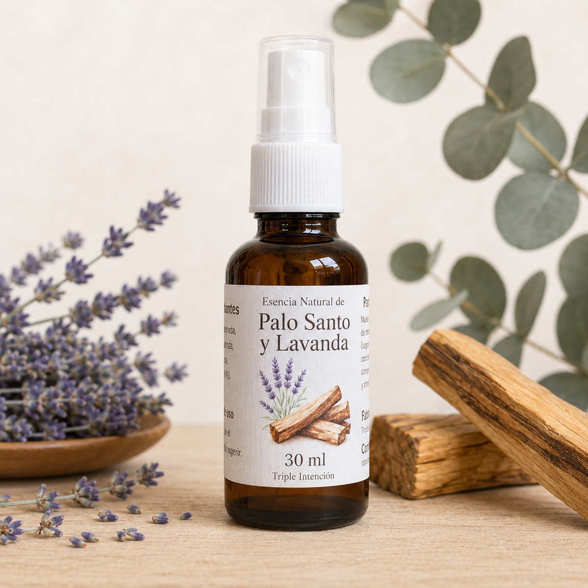 Esencia de Palo Santo y Lavanda Inglesa ~ Artesanal