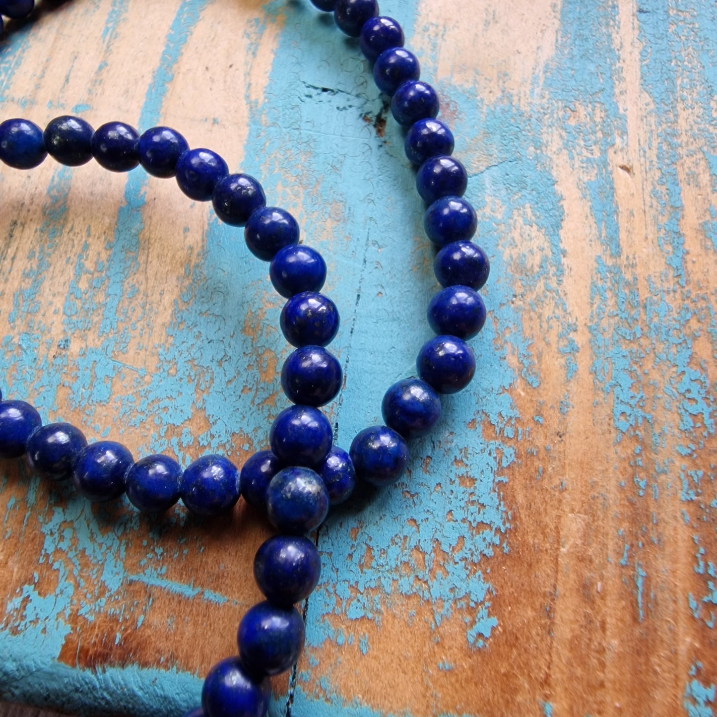 Pulsera Lapislázuli 4mm - Claridad Mental y Comunicación