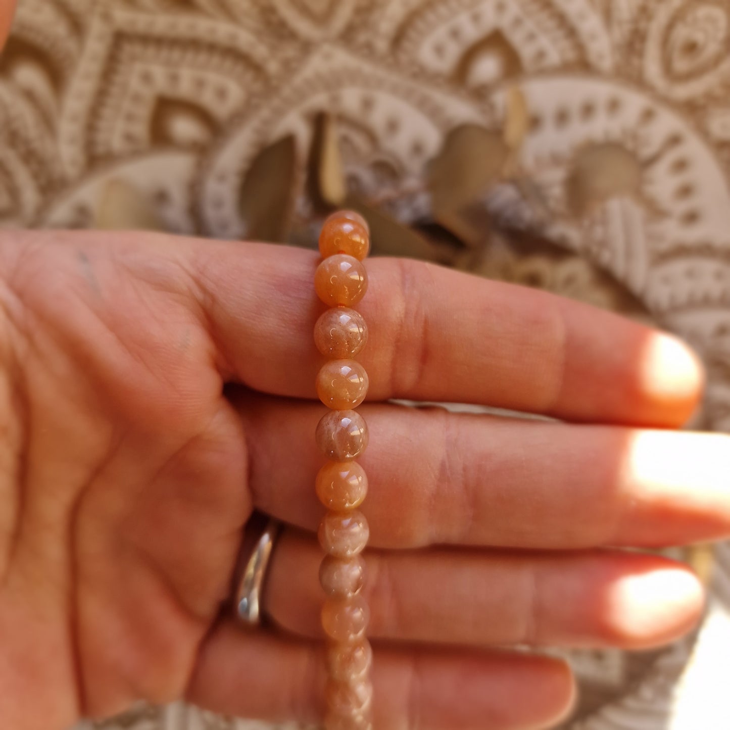 Pulsera Piedra Sol ~ Alegría y Vitalidad ~ 6 mm