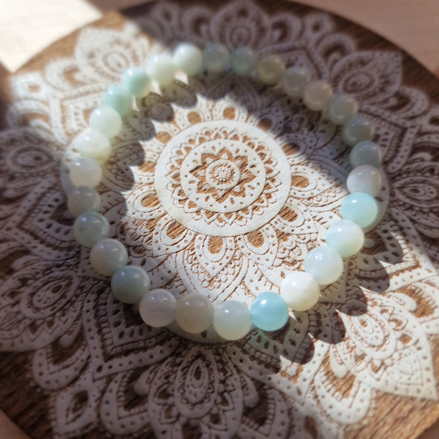 Pulsera Amazonita ~ Calma y equilibrio ~ 4 y 6 mm