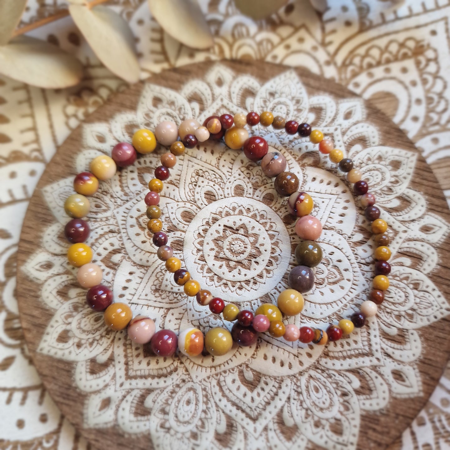 Pulsera de Mokaita ~ Energía y Estabilidad Natural ~ 4 y 6 mm