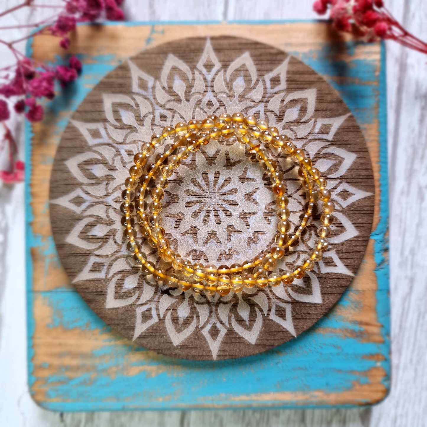 Pulsera Citrino ~ Energía y Abundancia ~ 4, 6 y 8 mm