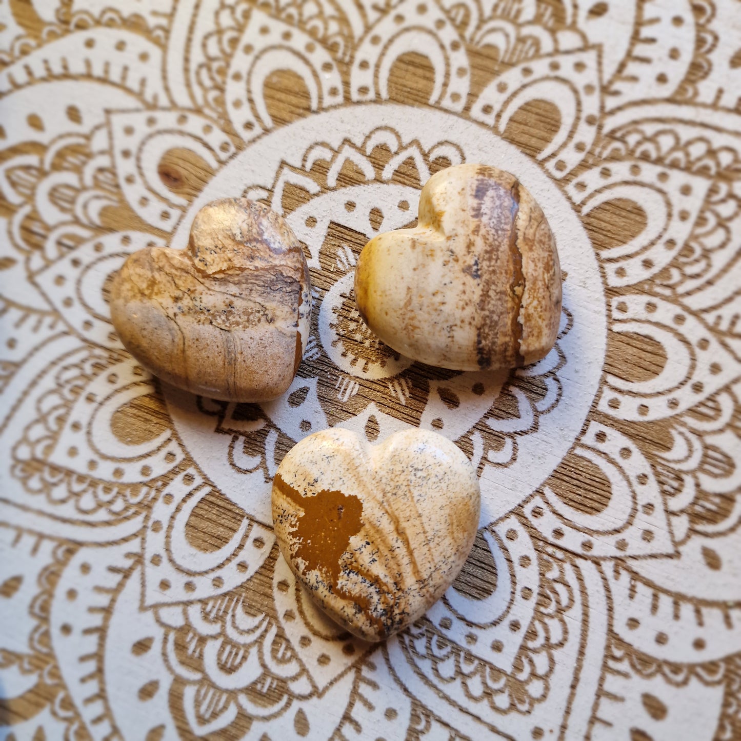 Corazón de Jaspe Paisina ~ Estabilidad y Conexión con la Tierra