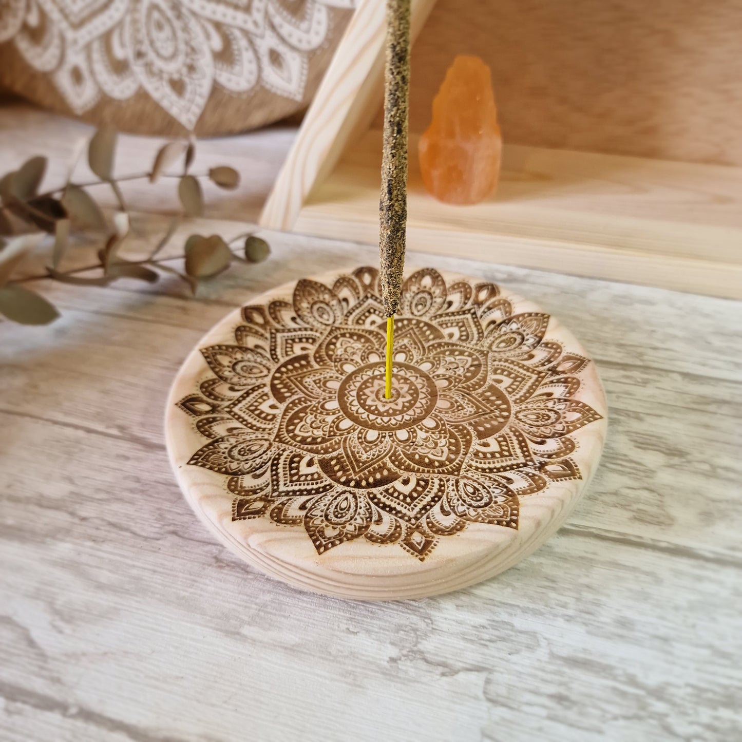 🌸 Quemador de incienso redondo mandala 🌸
