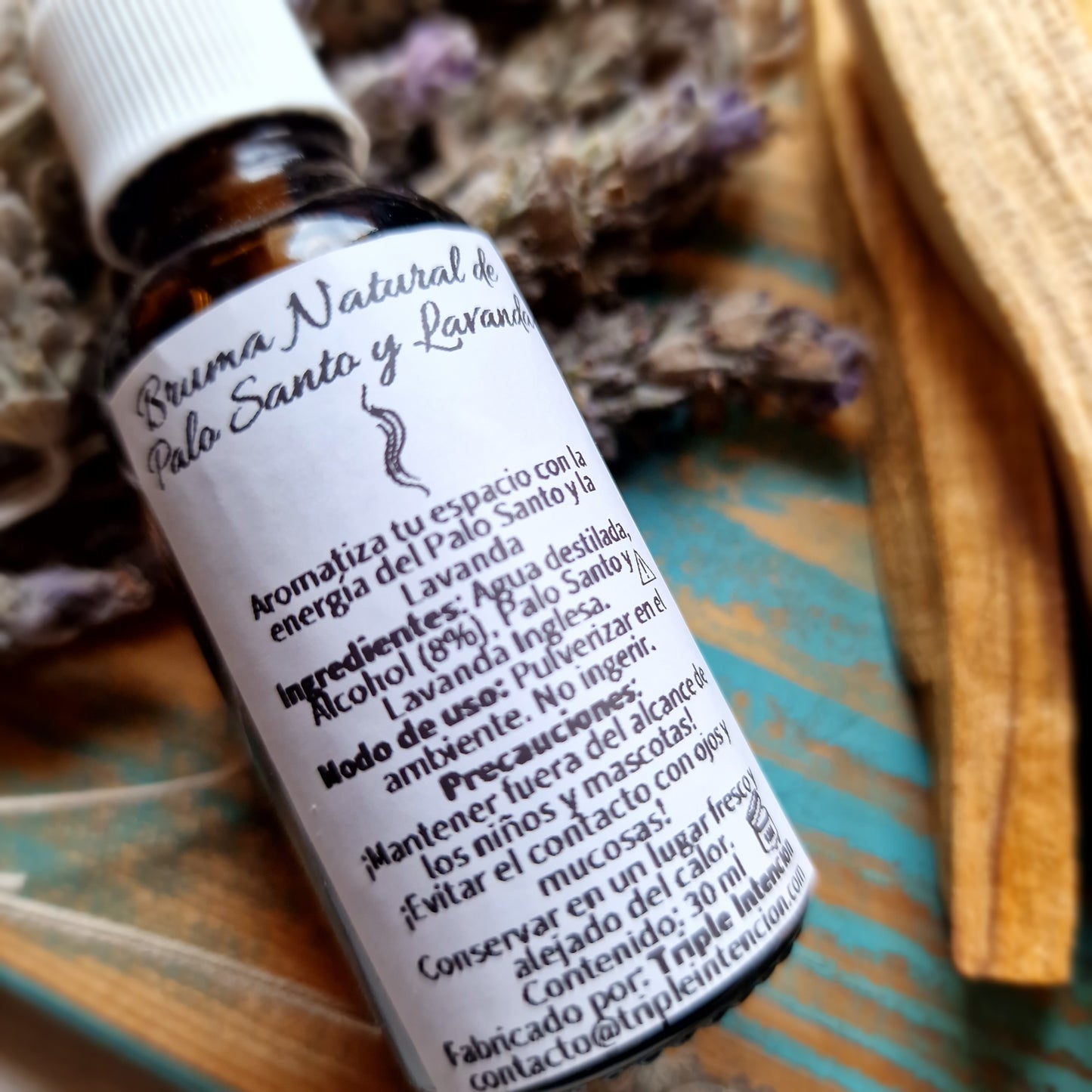 🍃 Esencia de Palo Santo y Lavanda Inglesa ~ Artesanal 🍃