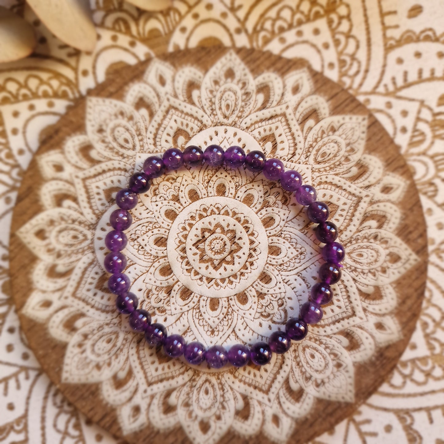 Pulsera Amatista ~ Serenidad y Calma ~ 4 ,6 y 8mm