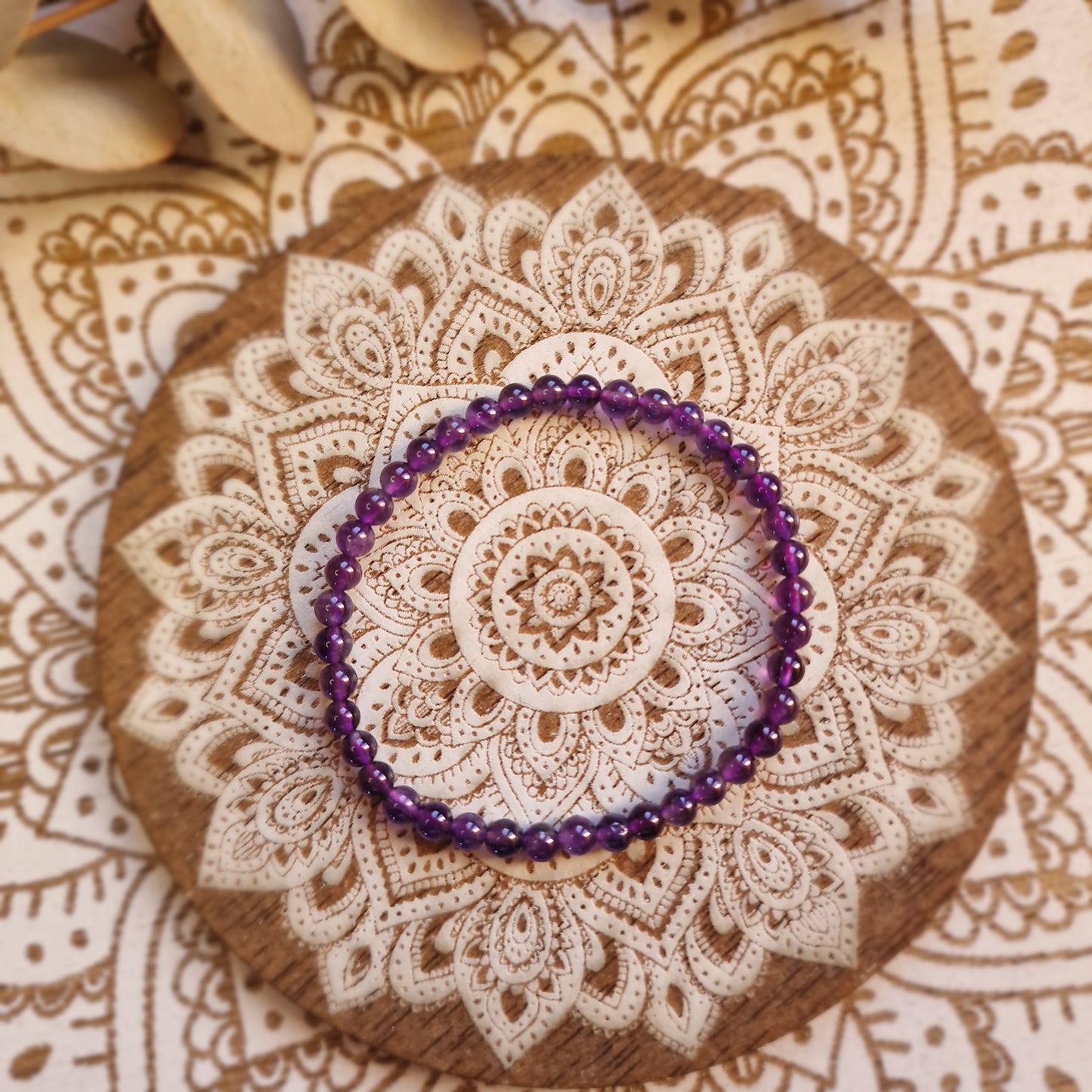 Pulsera Amatista ~ Serenidad y Calma ~ 4 ,6 y 8mm