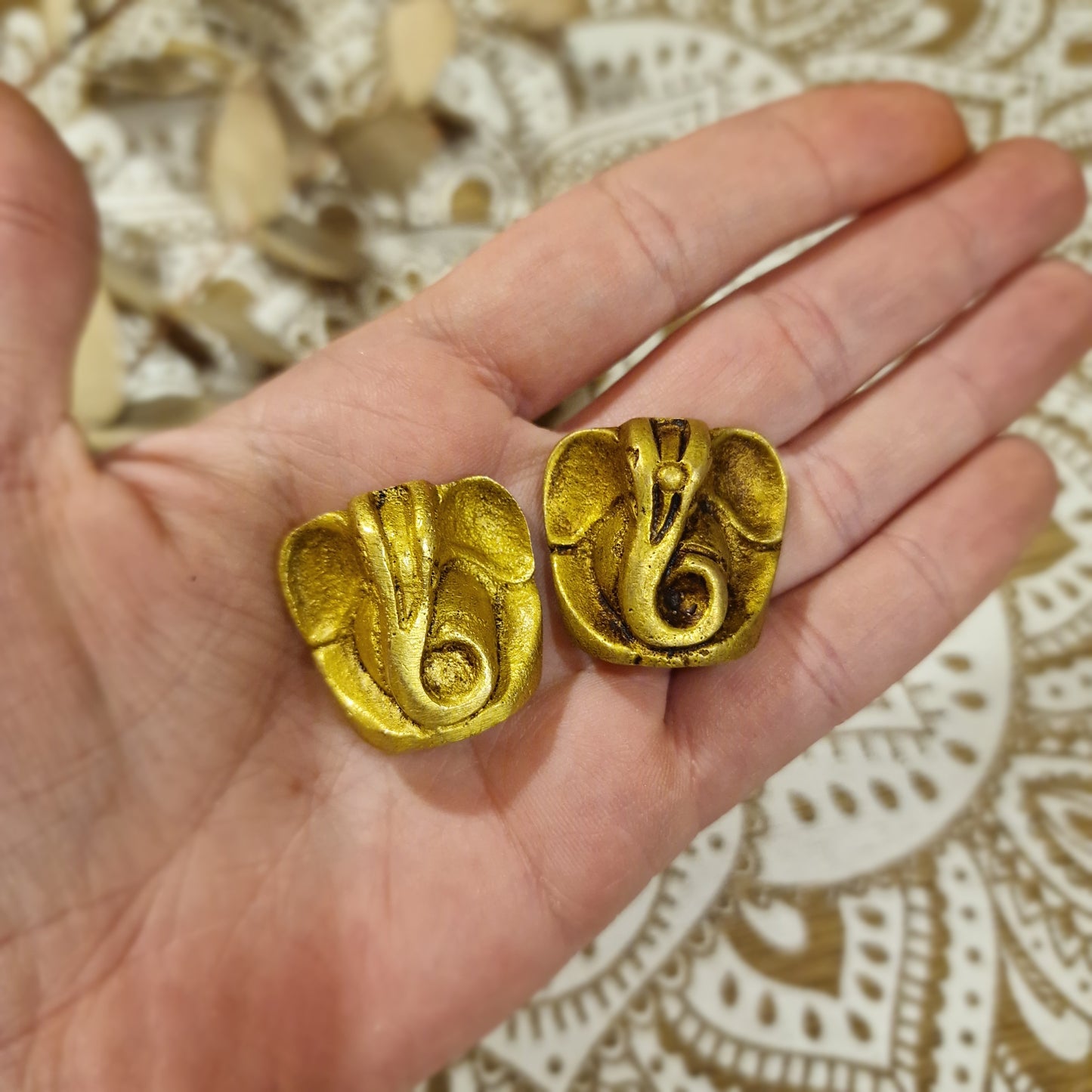 🐘 Mini Estatuilla de Ganesha ~ Sabiduría y protección