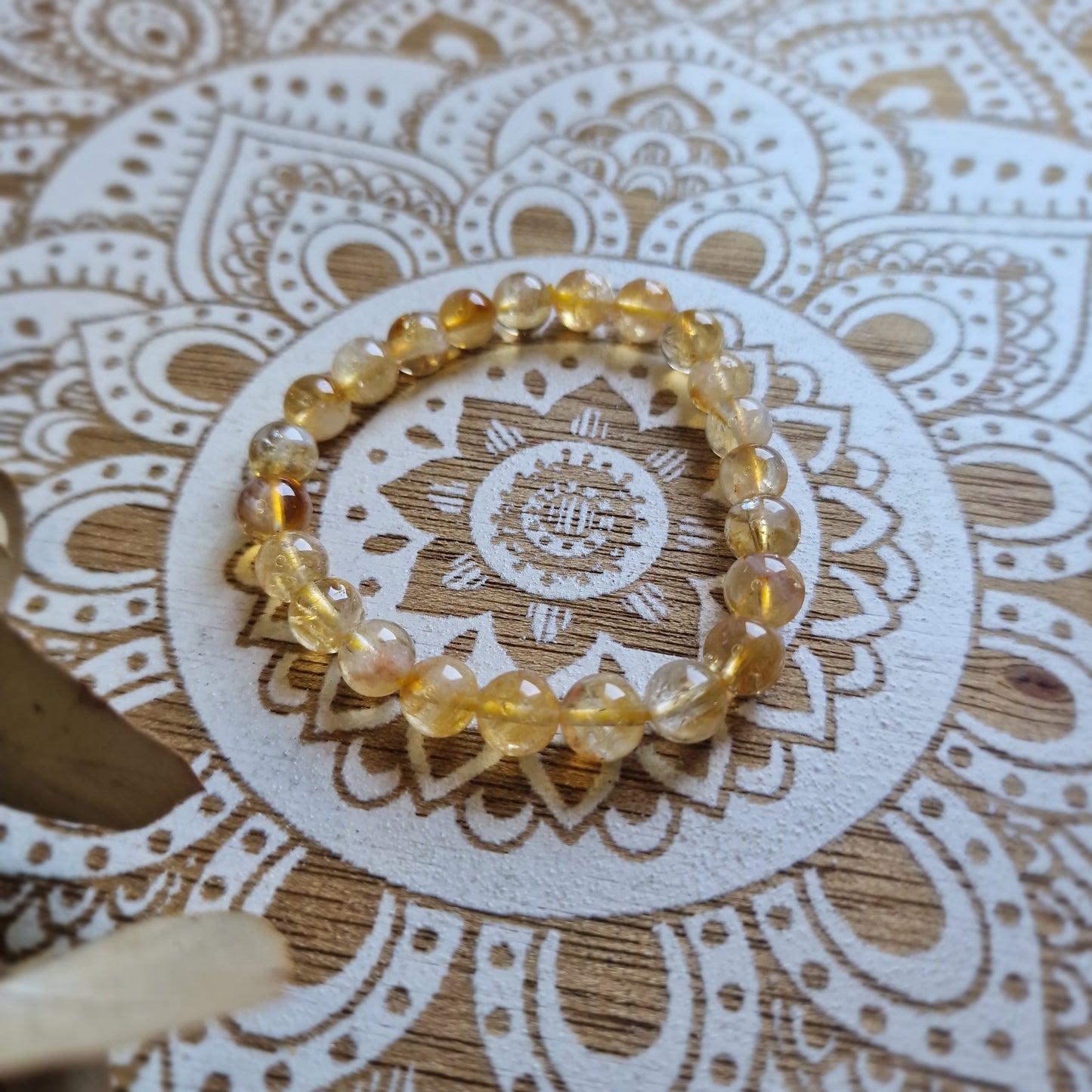Pulsera Citrino (8 mm.)~ Creatividad y la abundancia