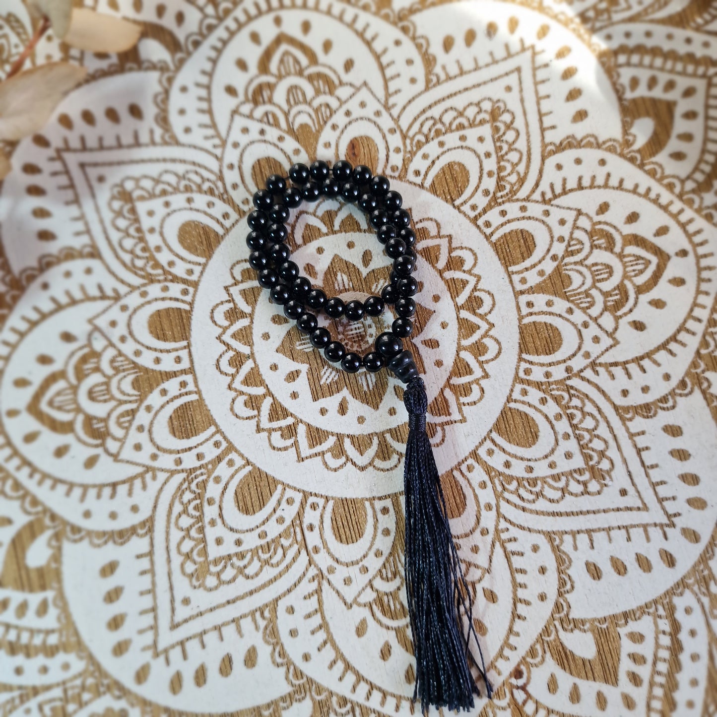 Japa Mala de Obsidiana negra 45 ~ Protección y Autoconocimiento