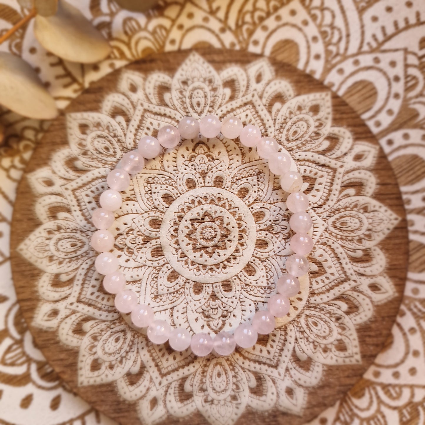 Pulsera Cuarzo Rosa ~ Amor, Armonía y Sanación ~ 4 y 6mm