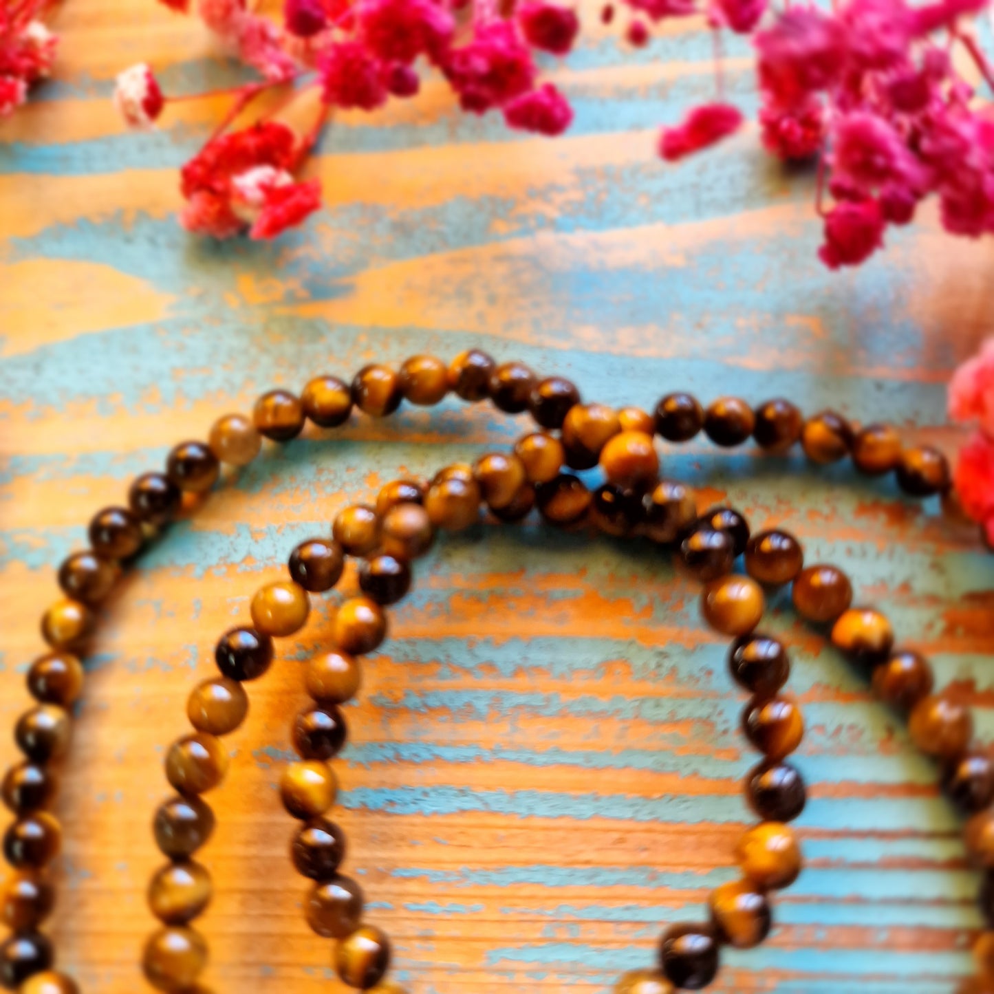 Pulsera Ojo de tigre 6mm - Fuerza, Protección y Confianza