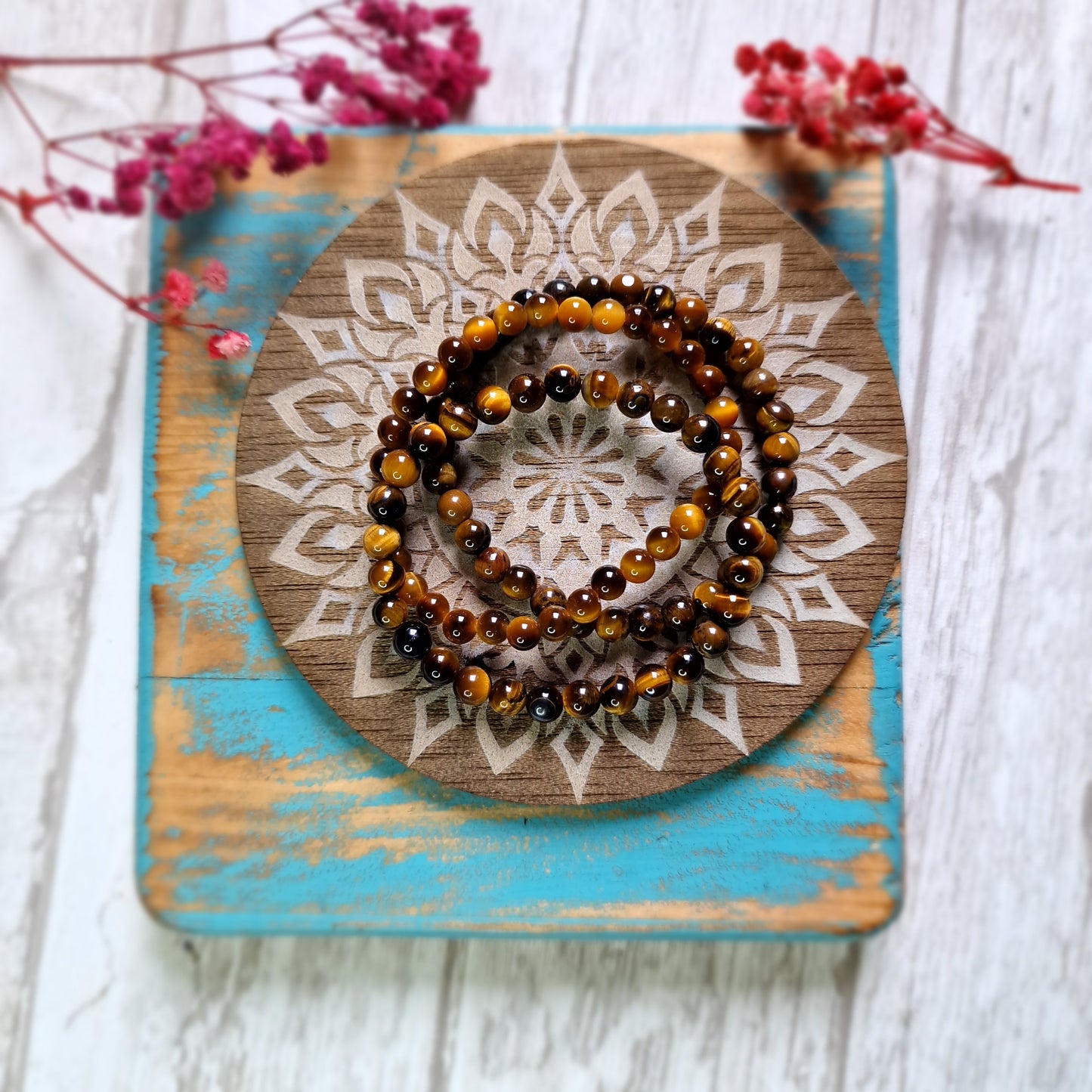 Pulsera Ojo de tigre 4mm - Fuerza, Protección y Confianza