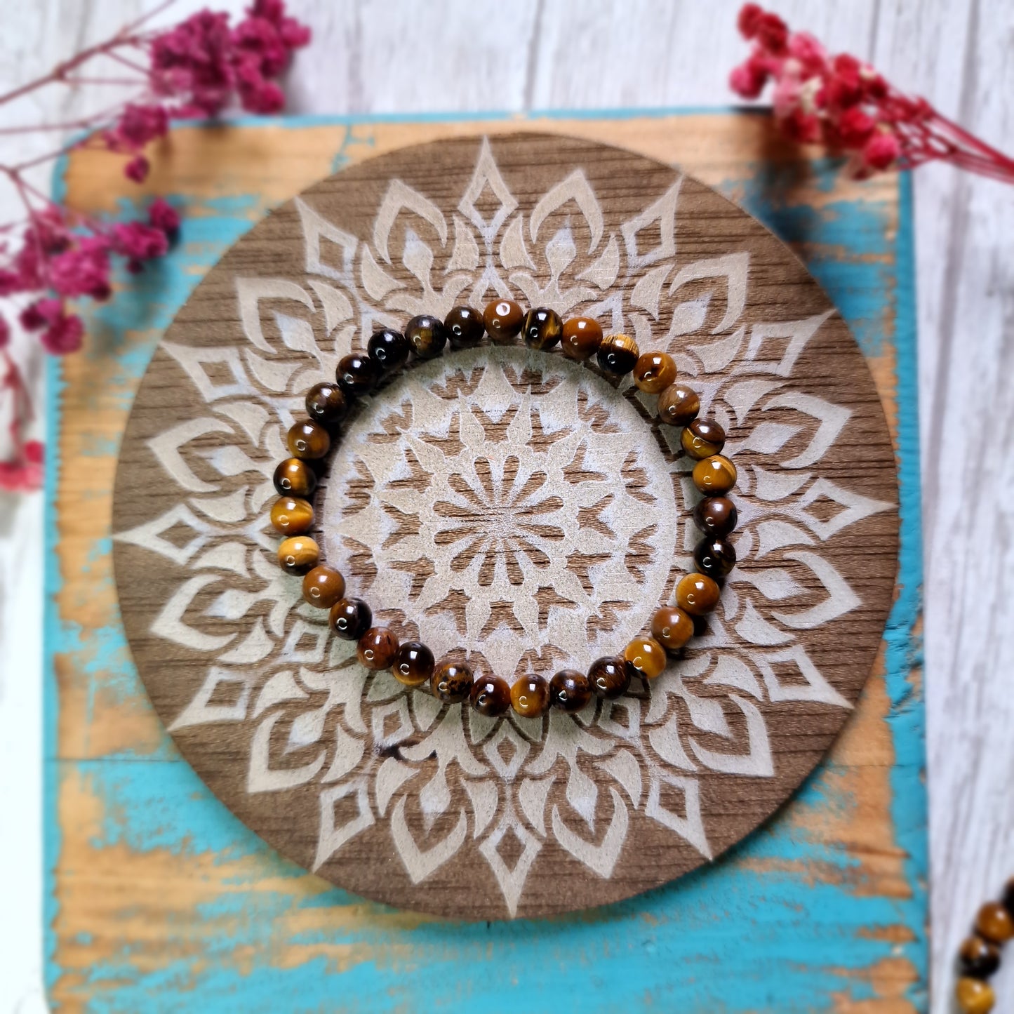 Pulsera Ojo de tigre 4mm - Fuerza, Protección y Confianza