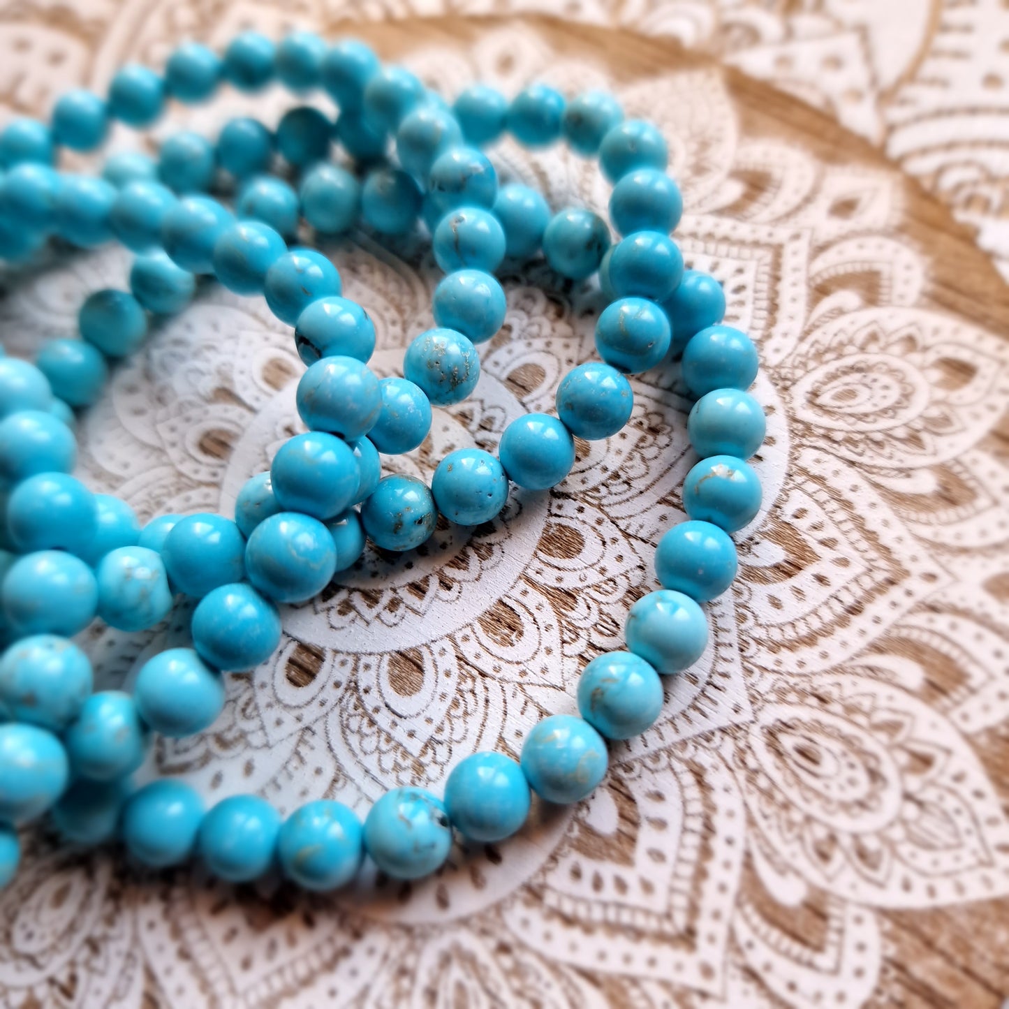 Pulsera de Turquenita 6 mm – Calma y Claridad Mental