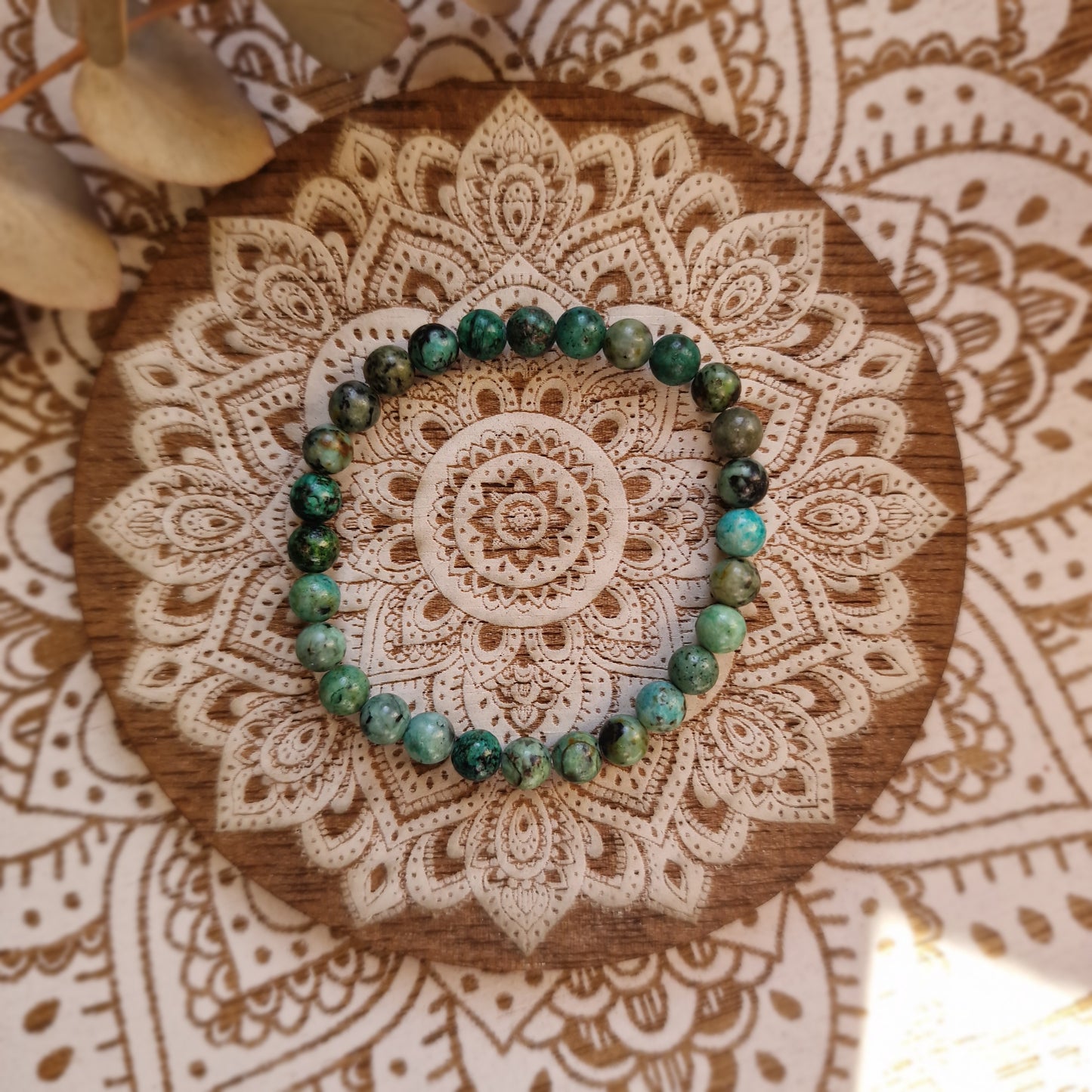 Pulsera Turquesa Africana ~ Equilibrio y Transformación ~ 4 y 6 mm