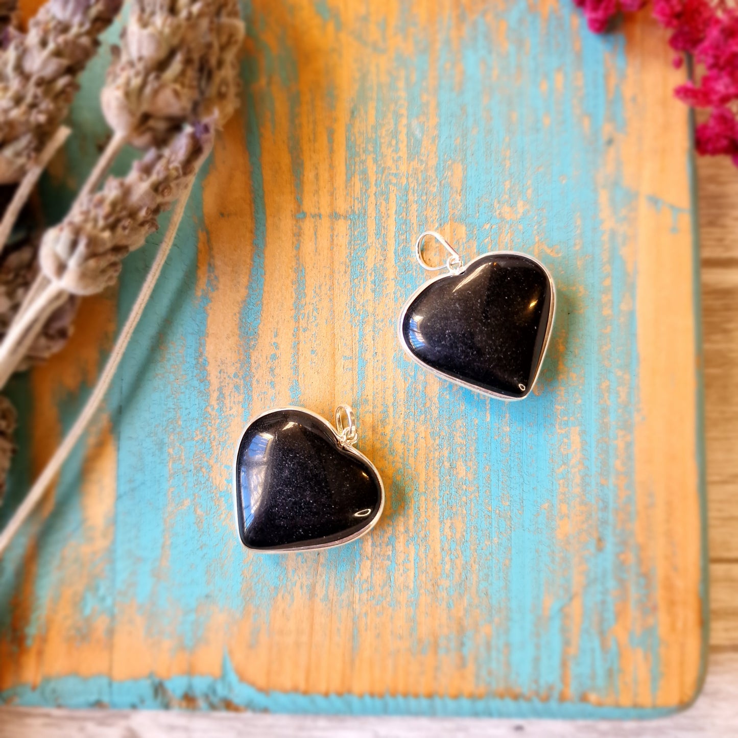 Colgante Obsidiana CORAZÓN - Protección y Claridad