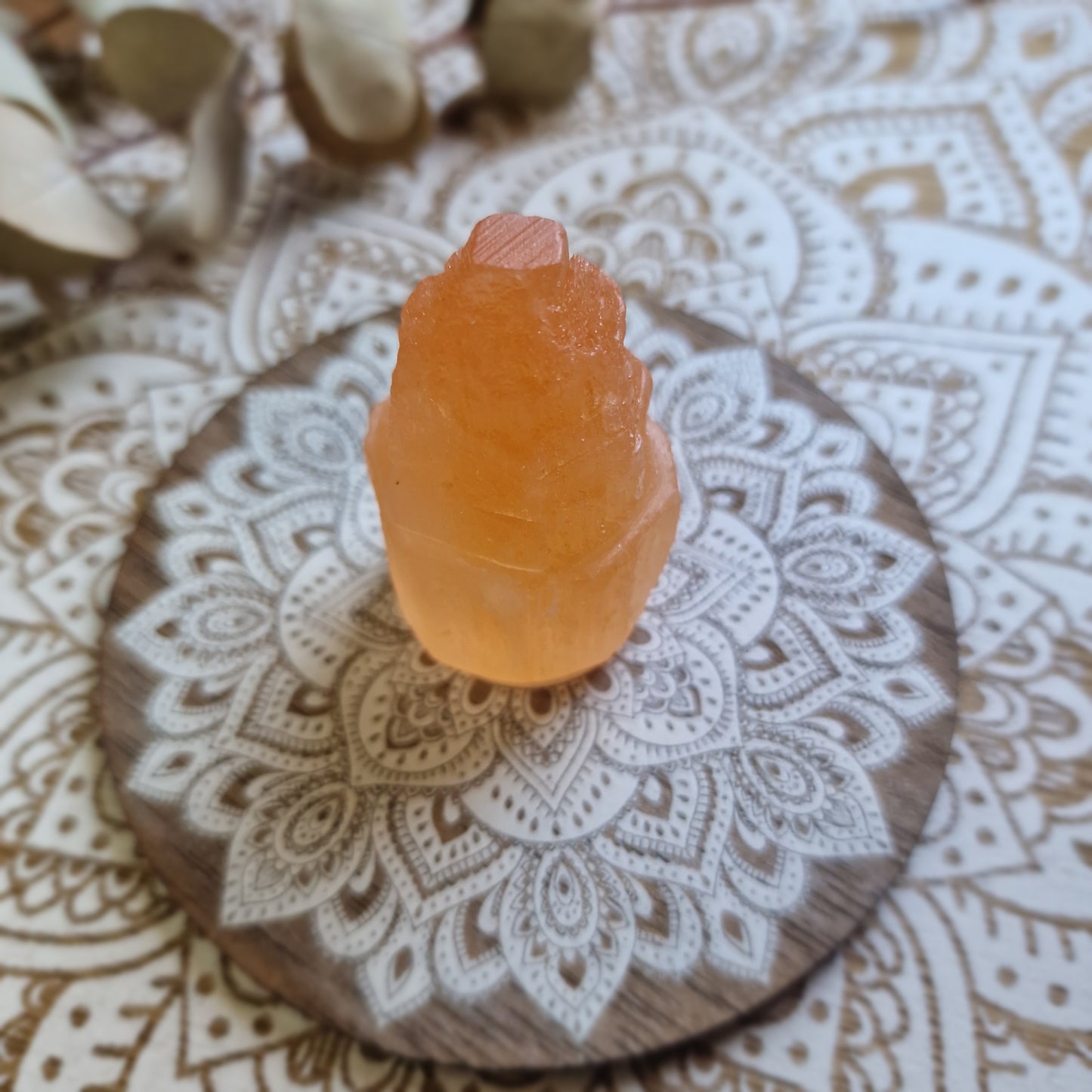 Monolito de Selenita Naranja ~ Energía cálida y purificación