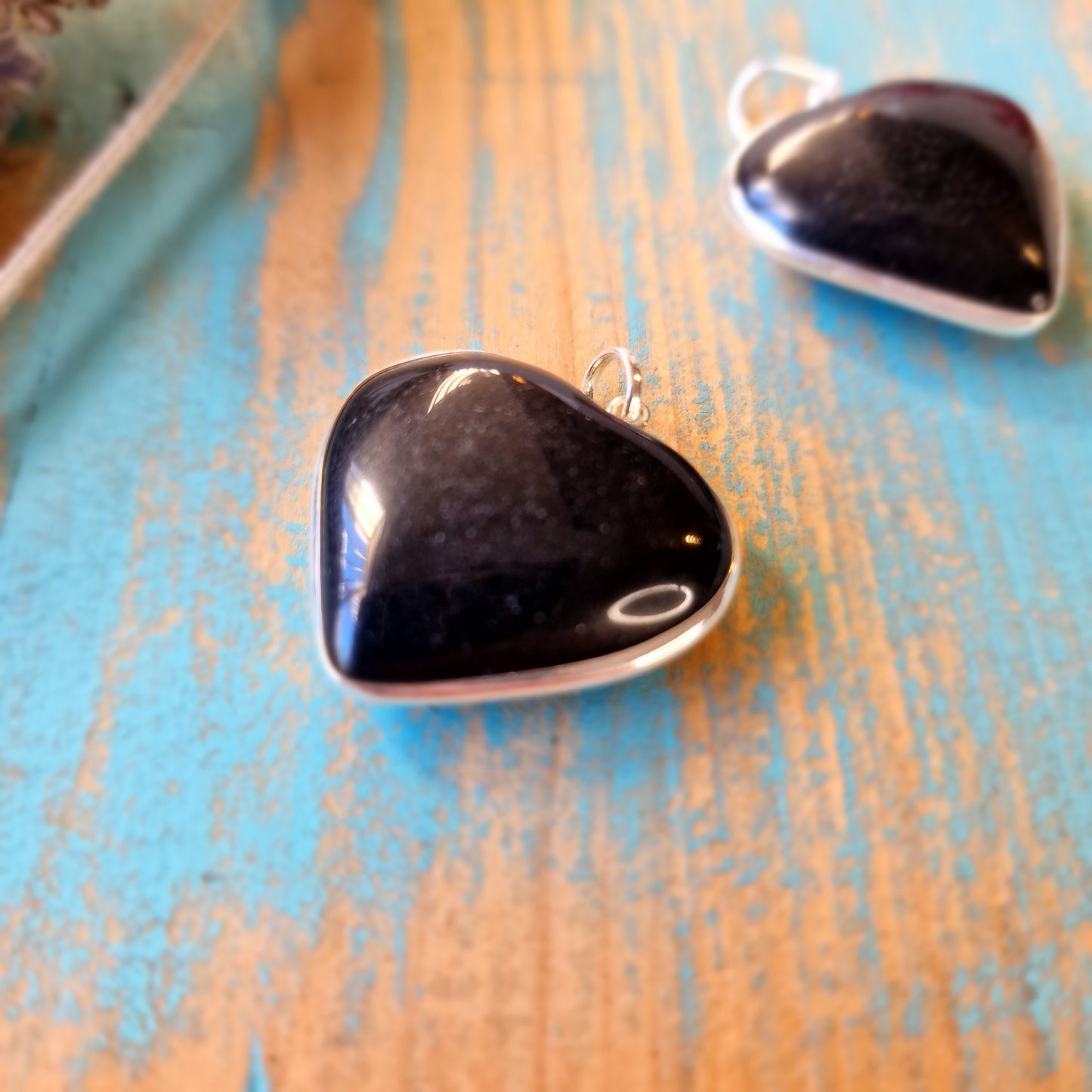 Colgante Obsidiana CORAZÓN - Protección y Claridad