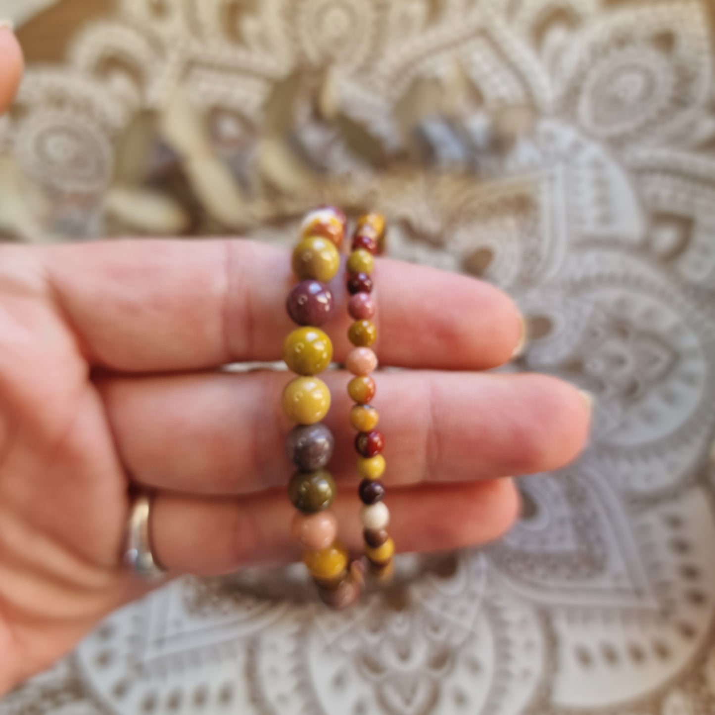 Pulsera de Mokaita ~ Energía y Estabilidad Natural ~ 4 y 6 mm