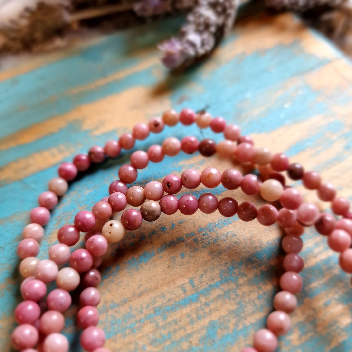 Pulsera Rodonita 4mm