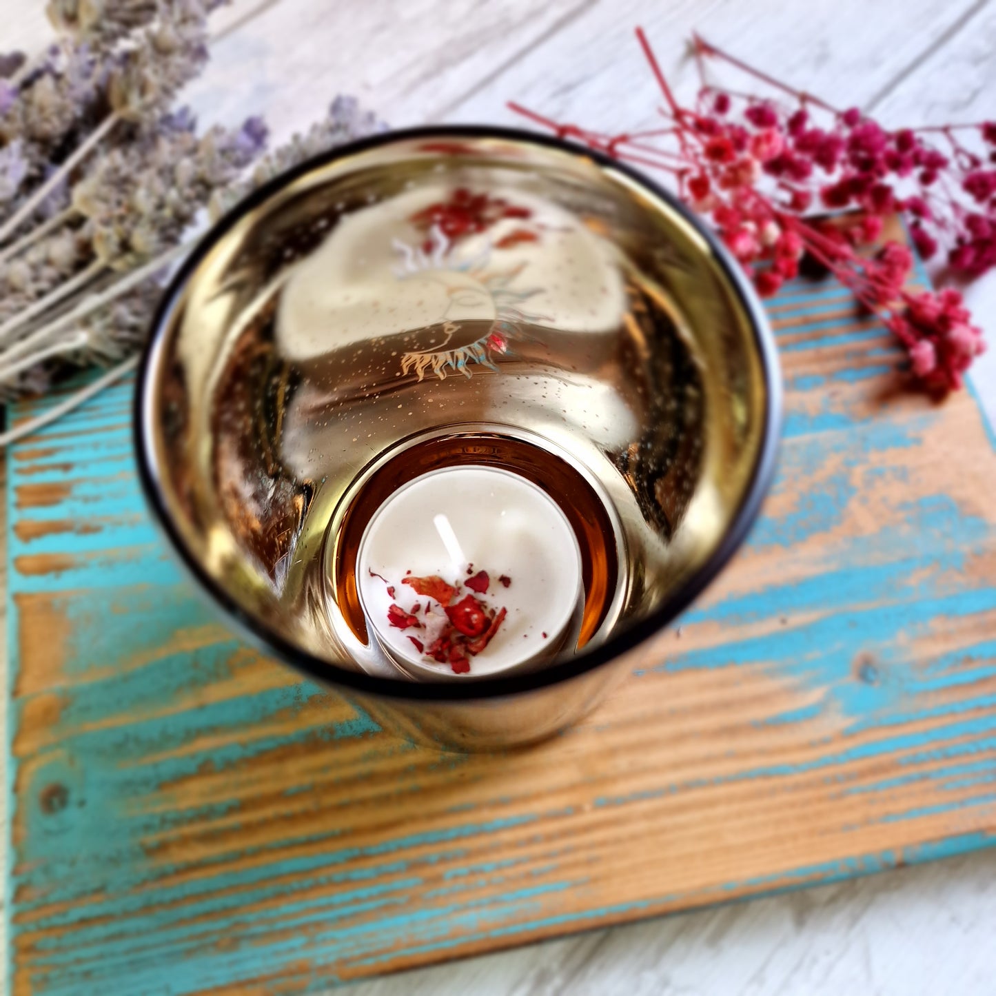 Portavelas Sol y Luna - Elegancia y calidez para tu espacio