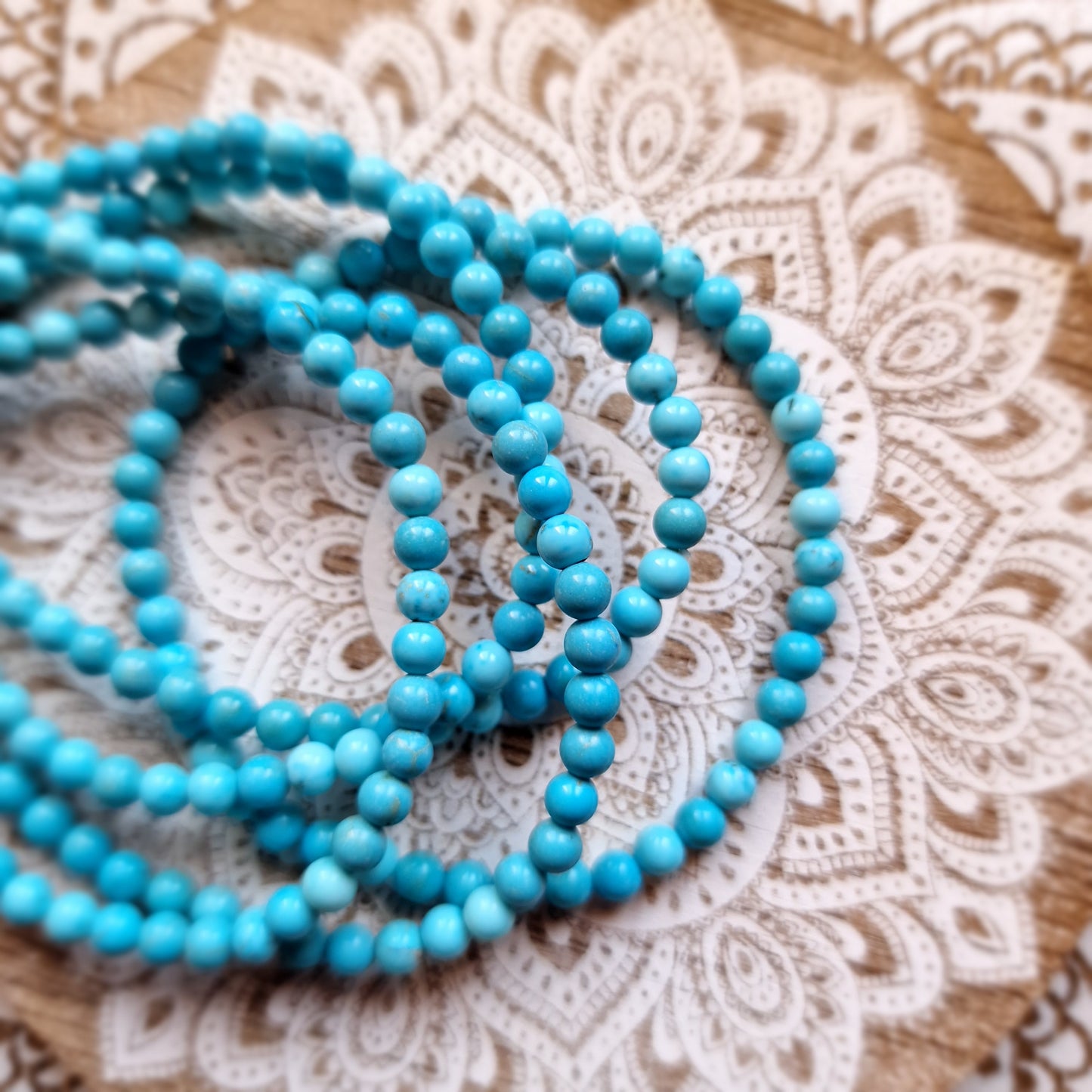 Pulsera de Turquenita ~ Calma y Claridad Mental ~ 4 y 6 mm