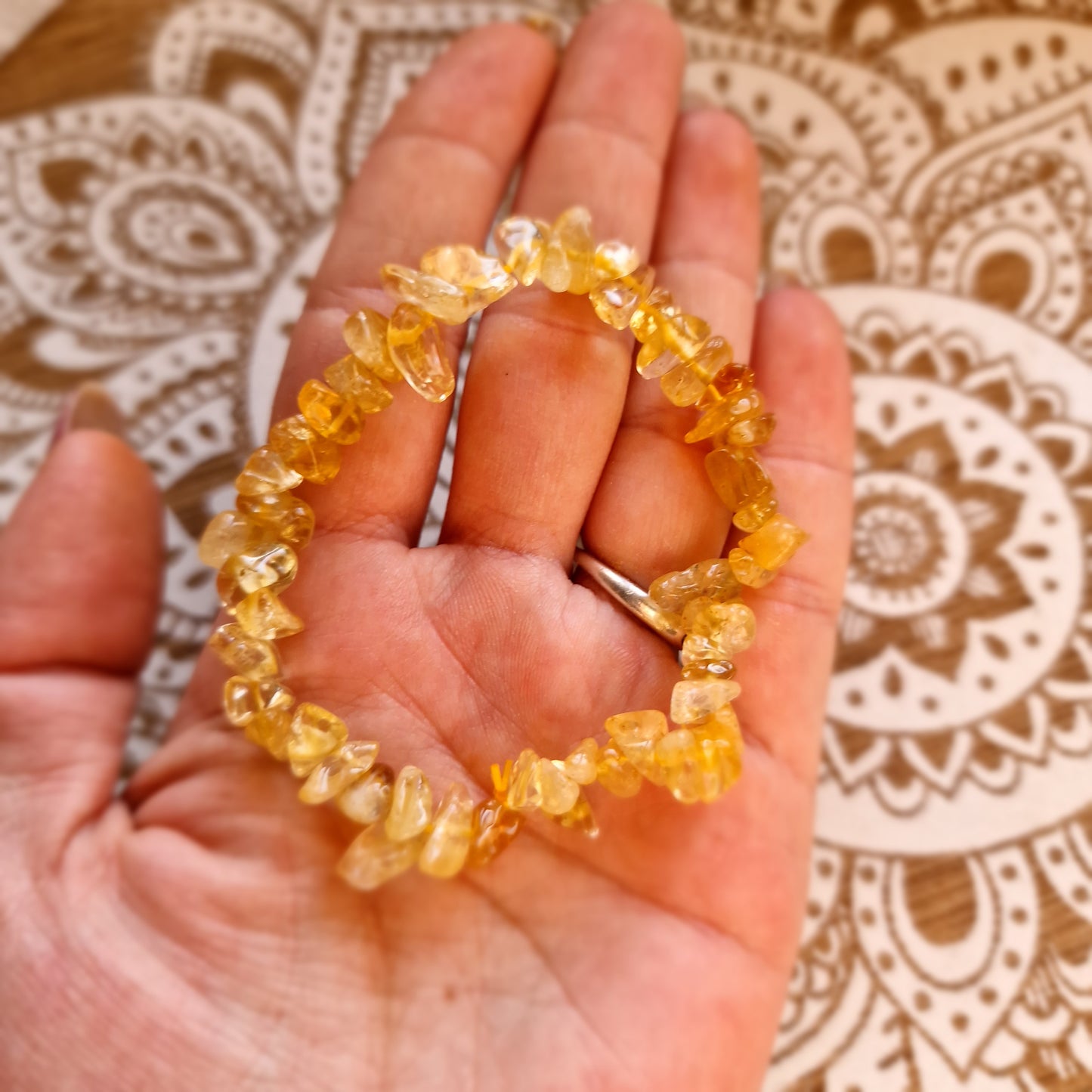 Pulsera de Chips de Citrino – Vitalidad y Abundancia