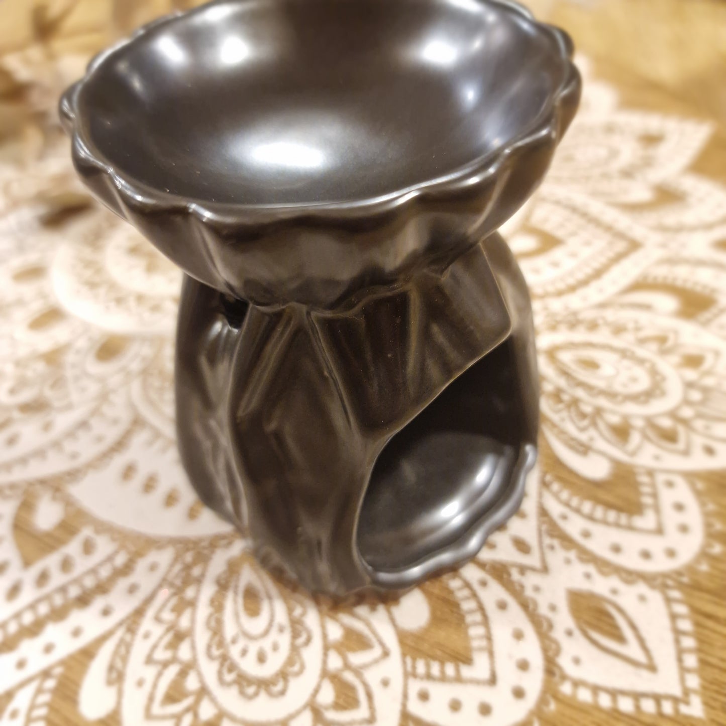 Quemador “Esencia Geométrica Negro” ~ Equilibrio y armonía en tu espacio