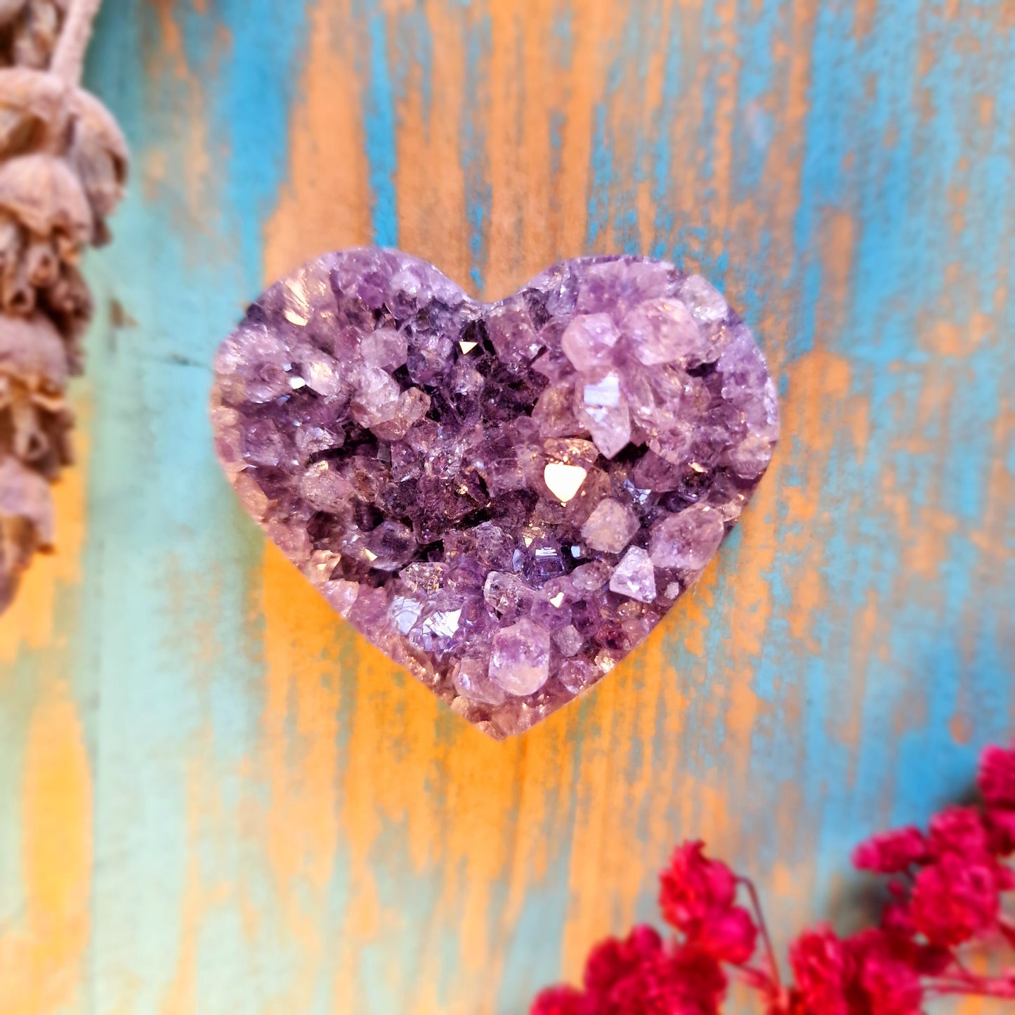 Drusa de Amatista Corazón