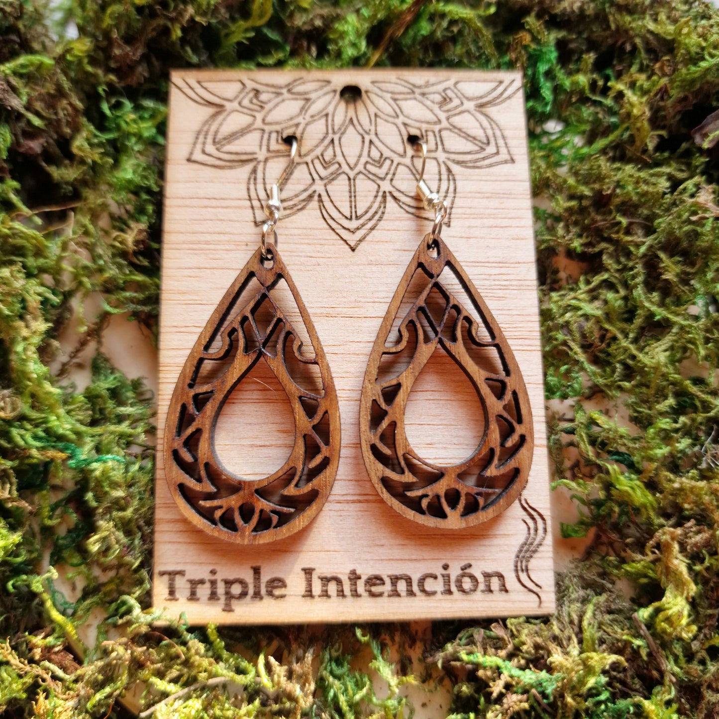 Pendientes Vintage (Palisandro y plata)