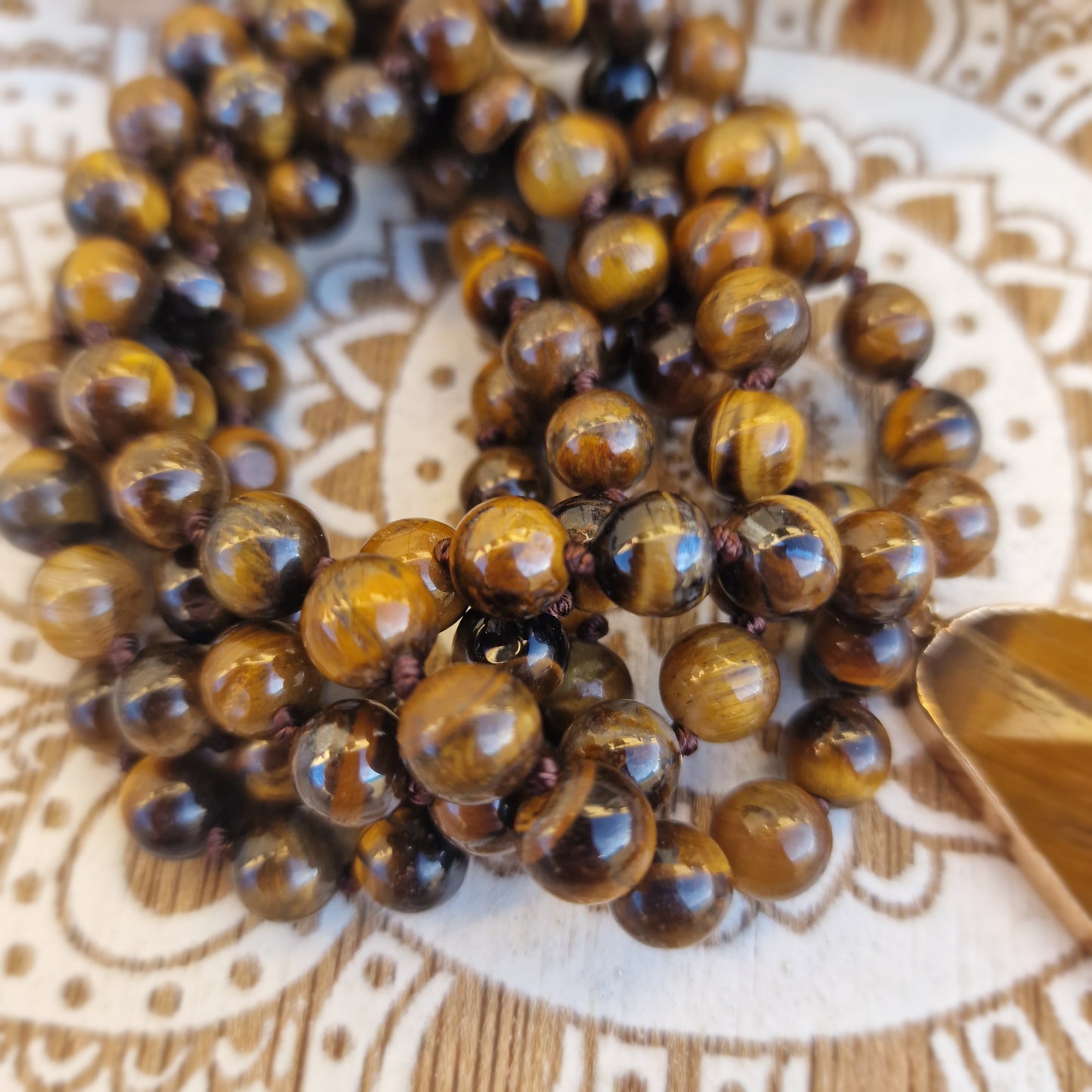 Japa Mala Ojo de Tigre 108 ~ Protección y Enfoque