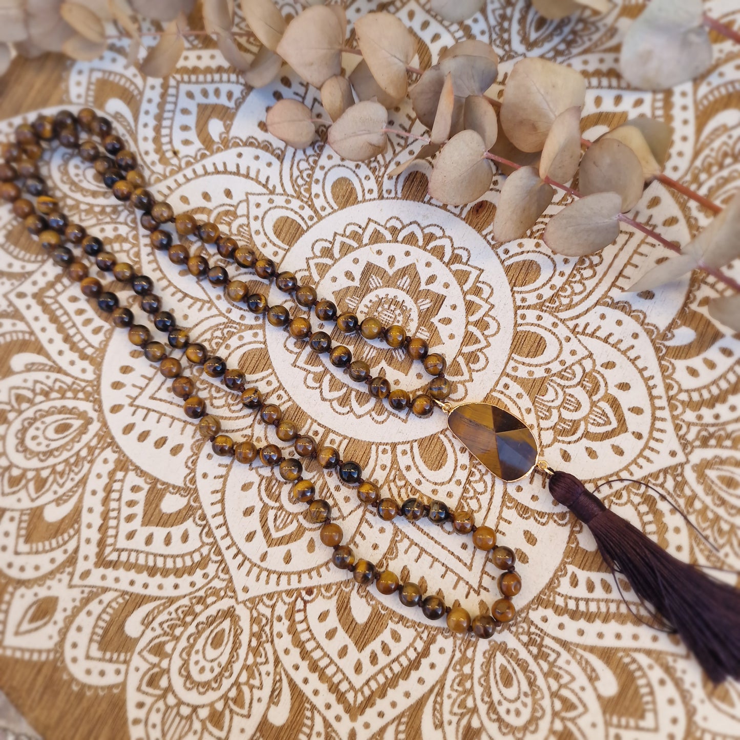 Japa Mala Ojo de Tigre 108 ~ Protección y Enfoque