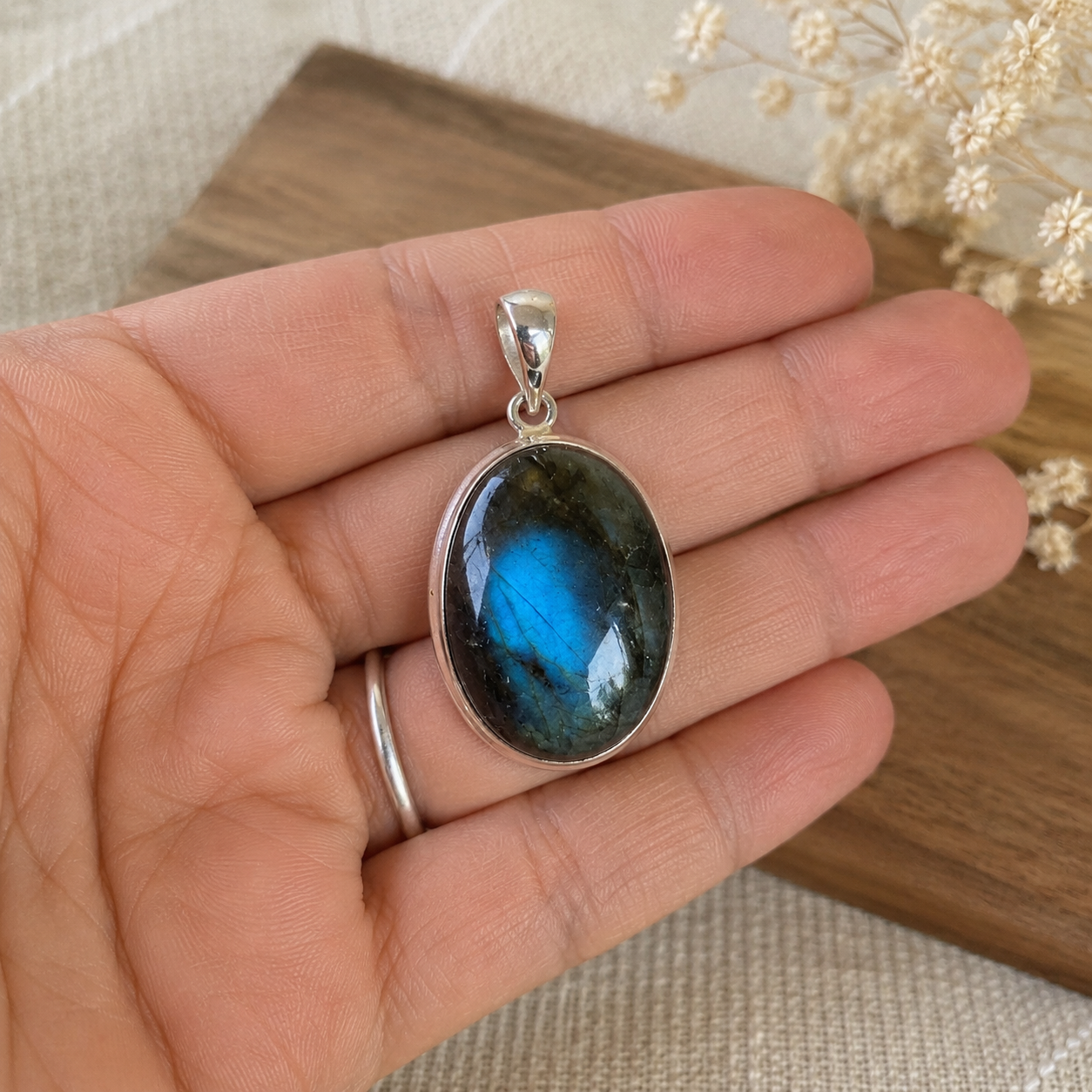 Colgante Boreal ~ Plata de Ley ~ Labradorita