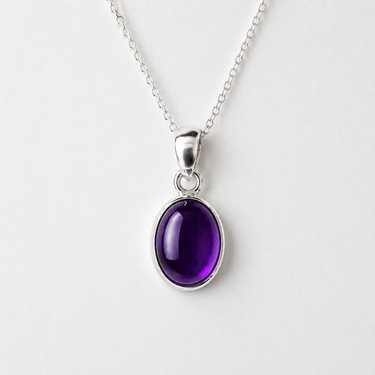 Colgante de Amatista en Plata de Ley