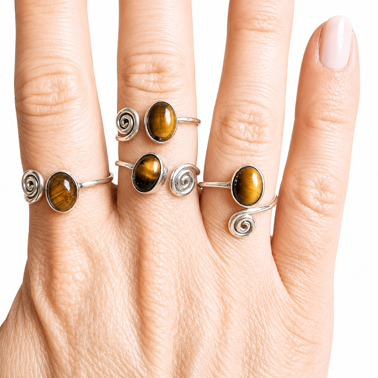 Anillo Plata de Ley - Ojo de Tigre