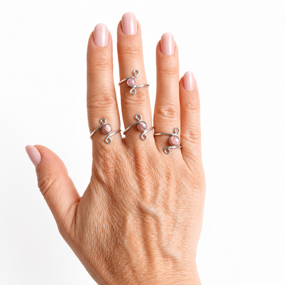 Anillo Plata de Ley - Rodocrosita