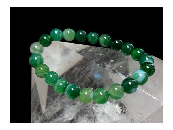 Pulsera Ágata verde 8mm