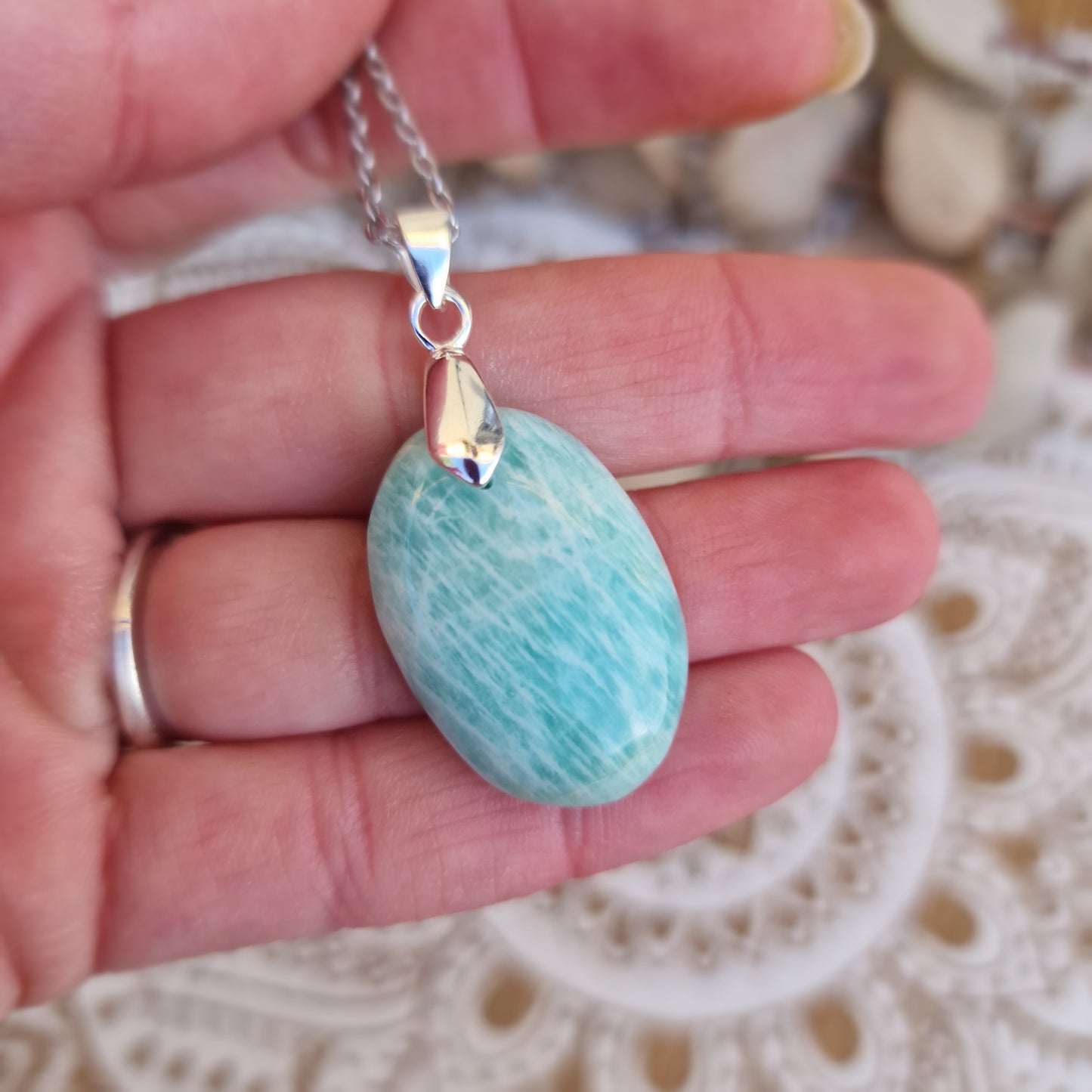 Colgante de Amazonita ~ Calma y Comunicación