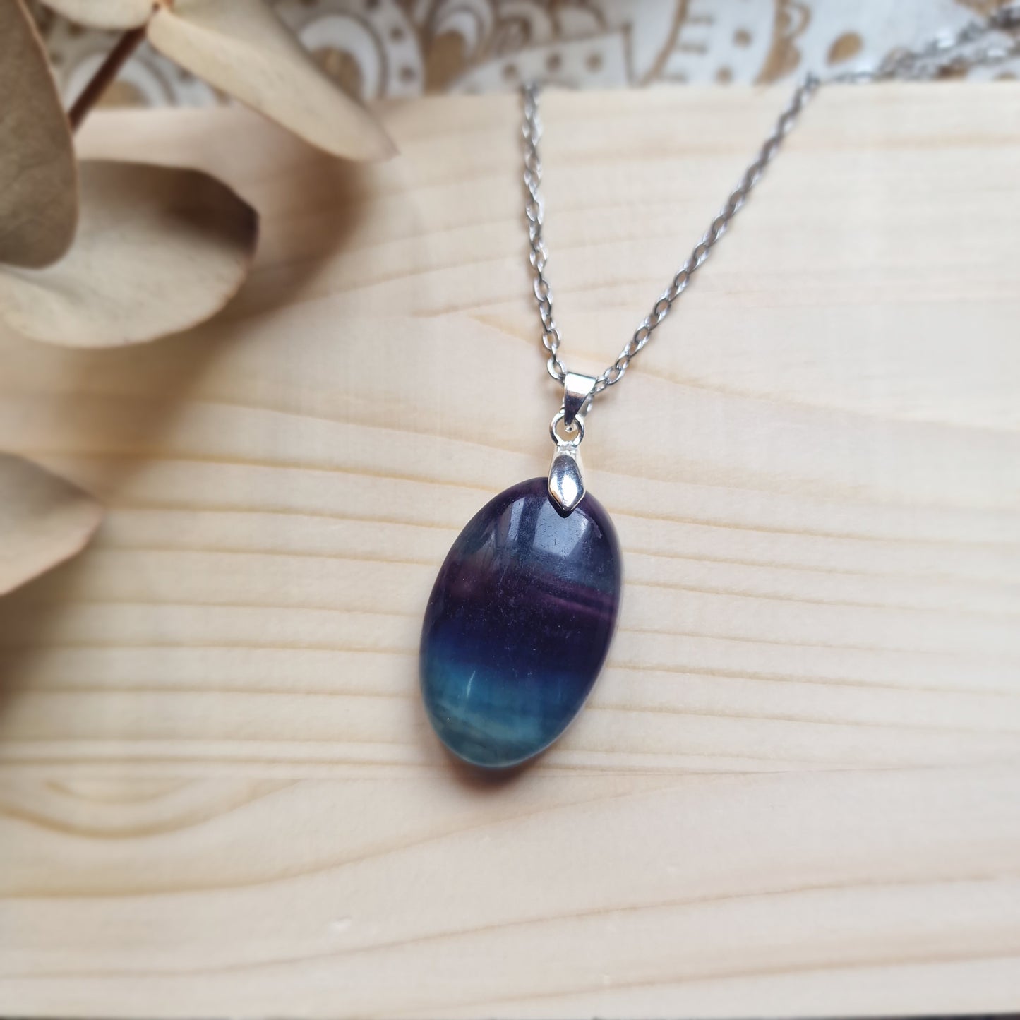 Colgante de Fluorita Natural ~ Claridad y Equilibrio